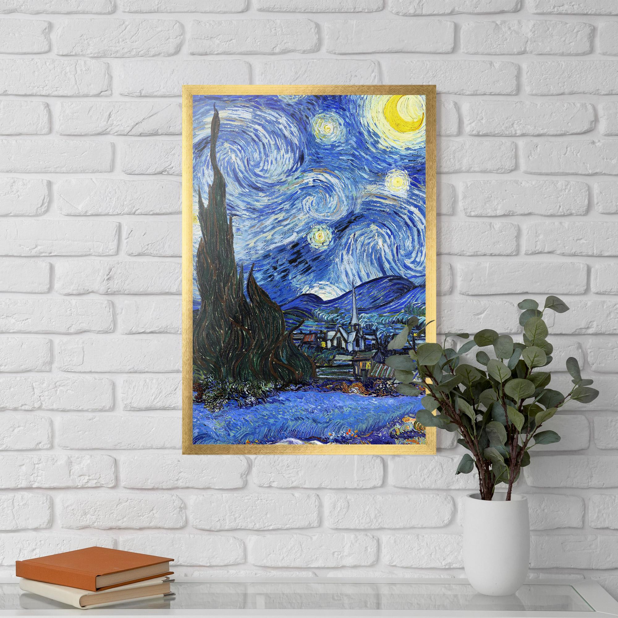 Plakat w Ramie Starry Night Art mockup 5