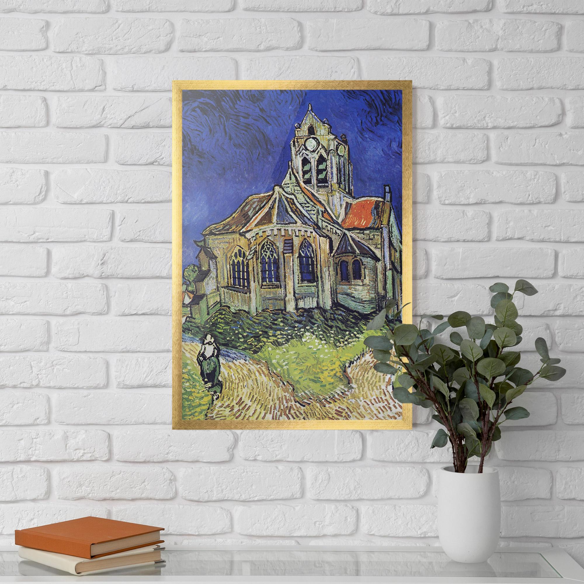Plakat w Ramie The Church At Auvers mockup 5