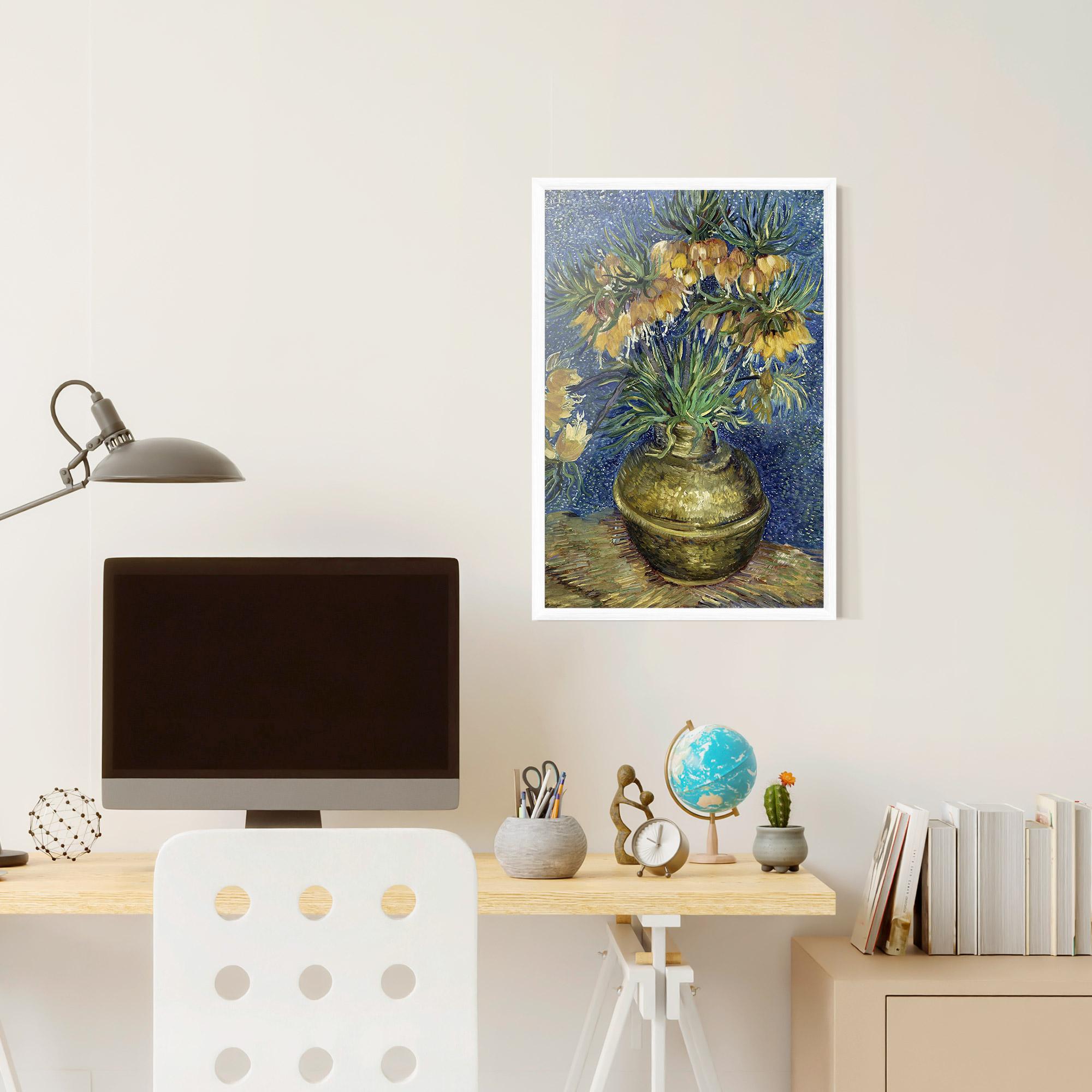 Plakat w Ramie Imperial Fritillaries Art mockup 6