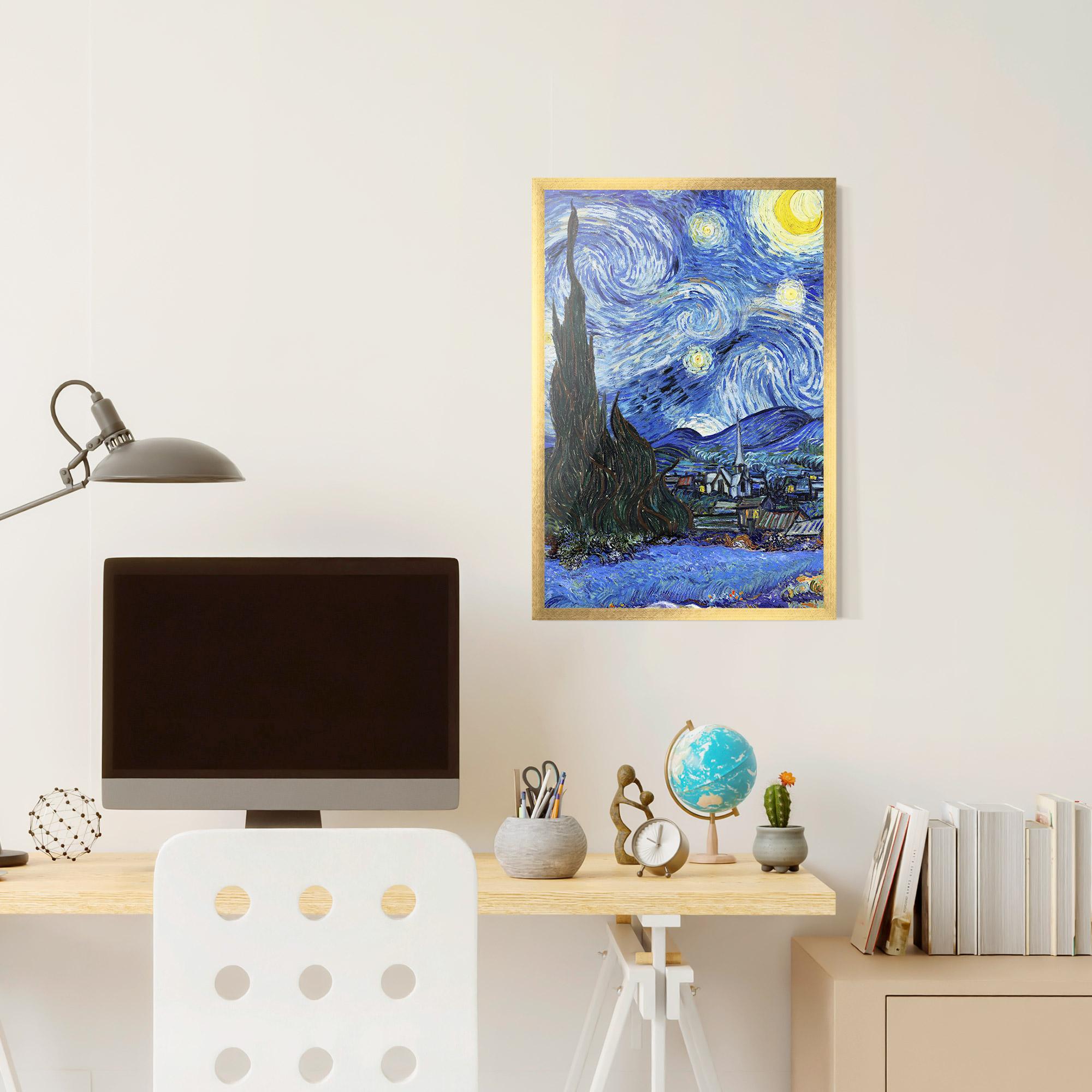 Plakat w Ramie Starry Night Art mockup 6