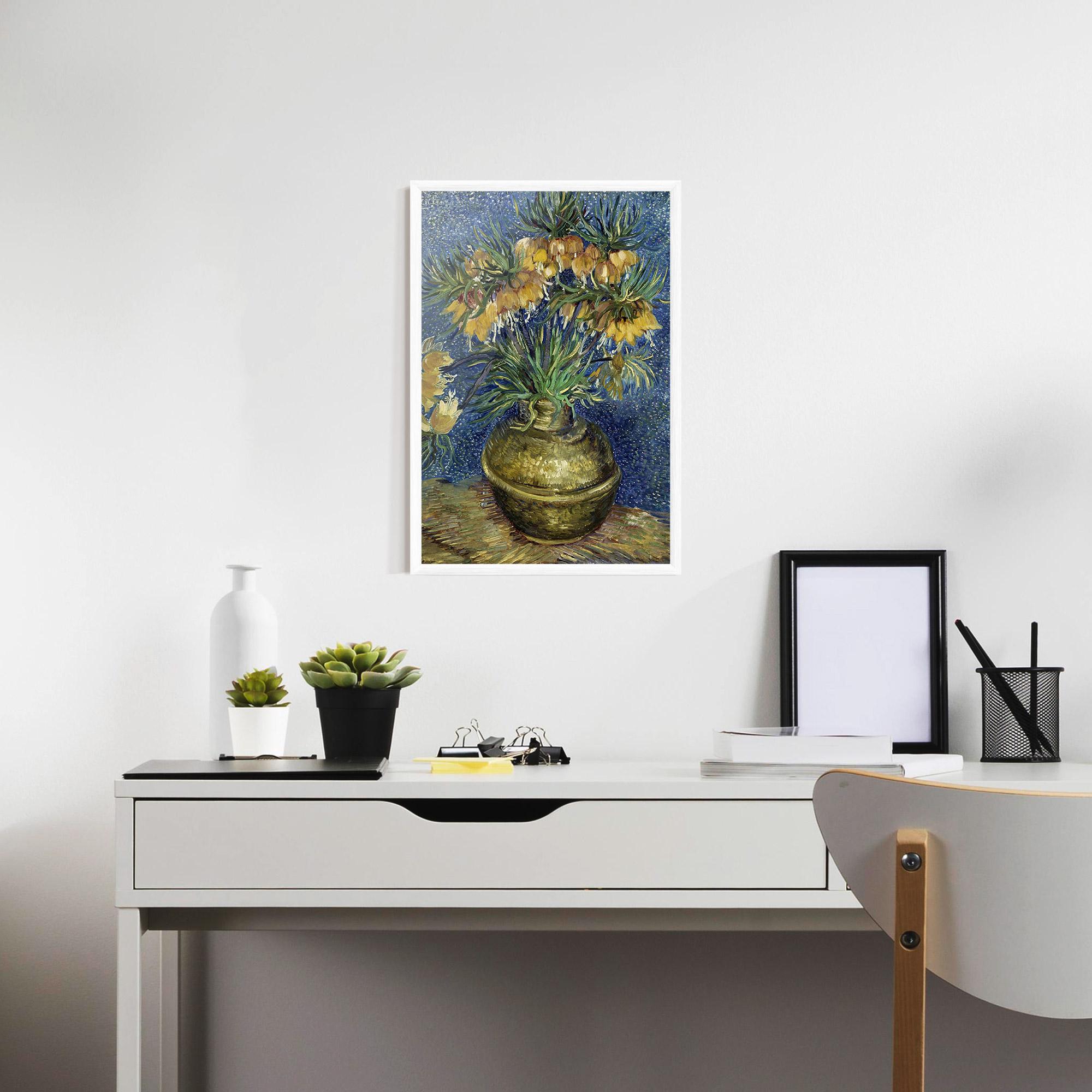 Plakat w Ramie Imperial Fritillaries Art mockup 7