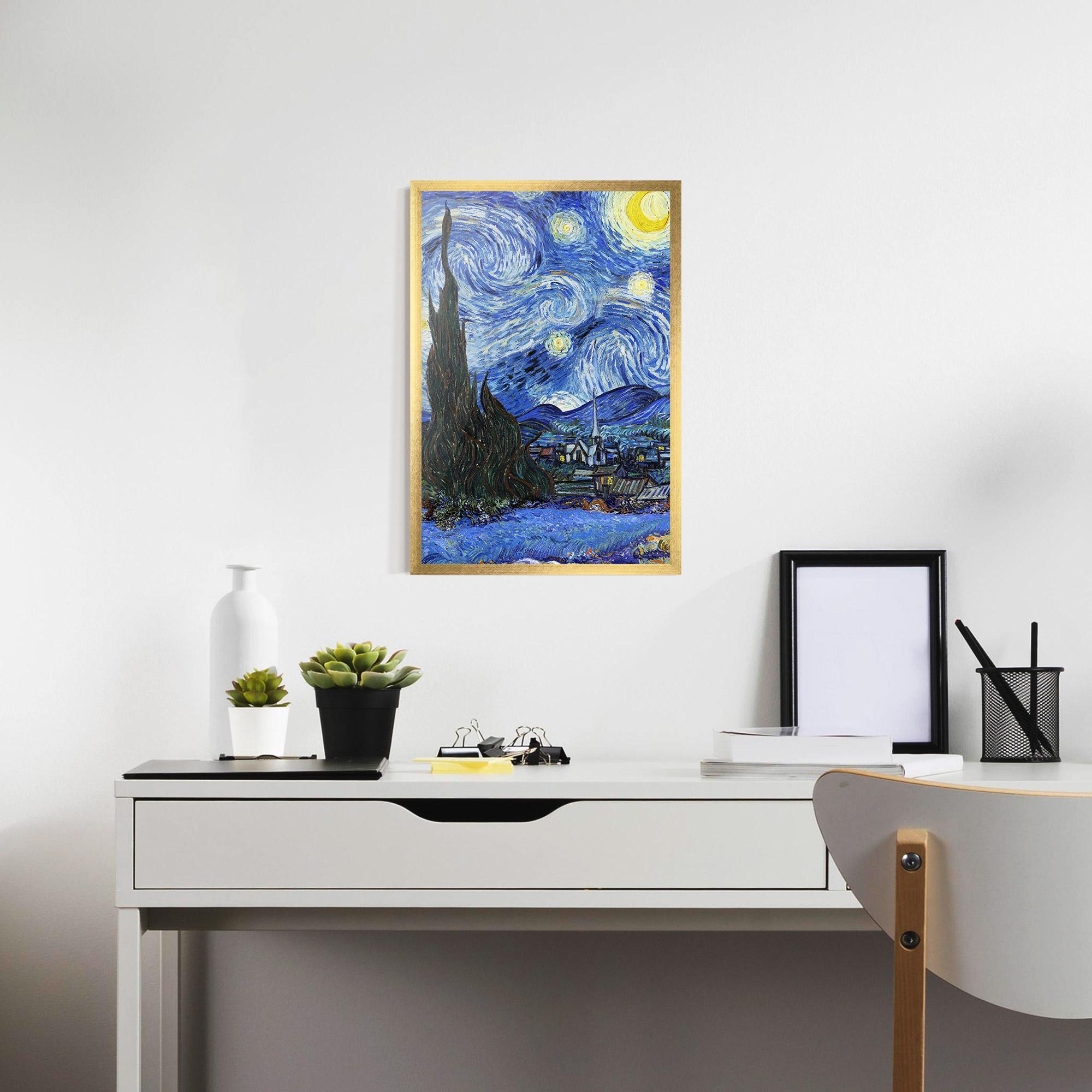 Plakat w Ramie Starry Night Art mockup 7