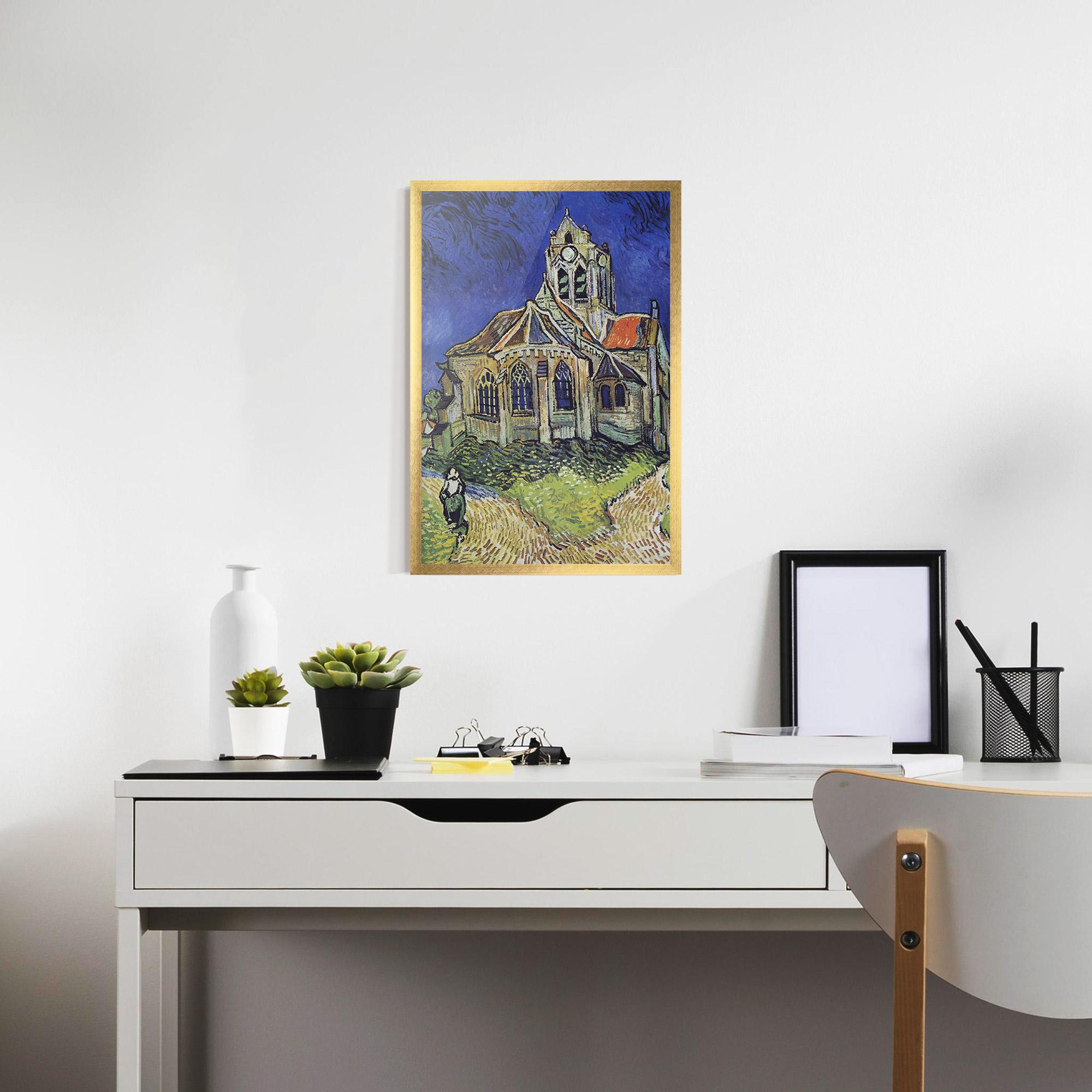 Plakat w Ramie The Church At Auvers mockup 7