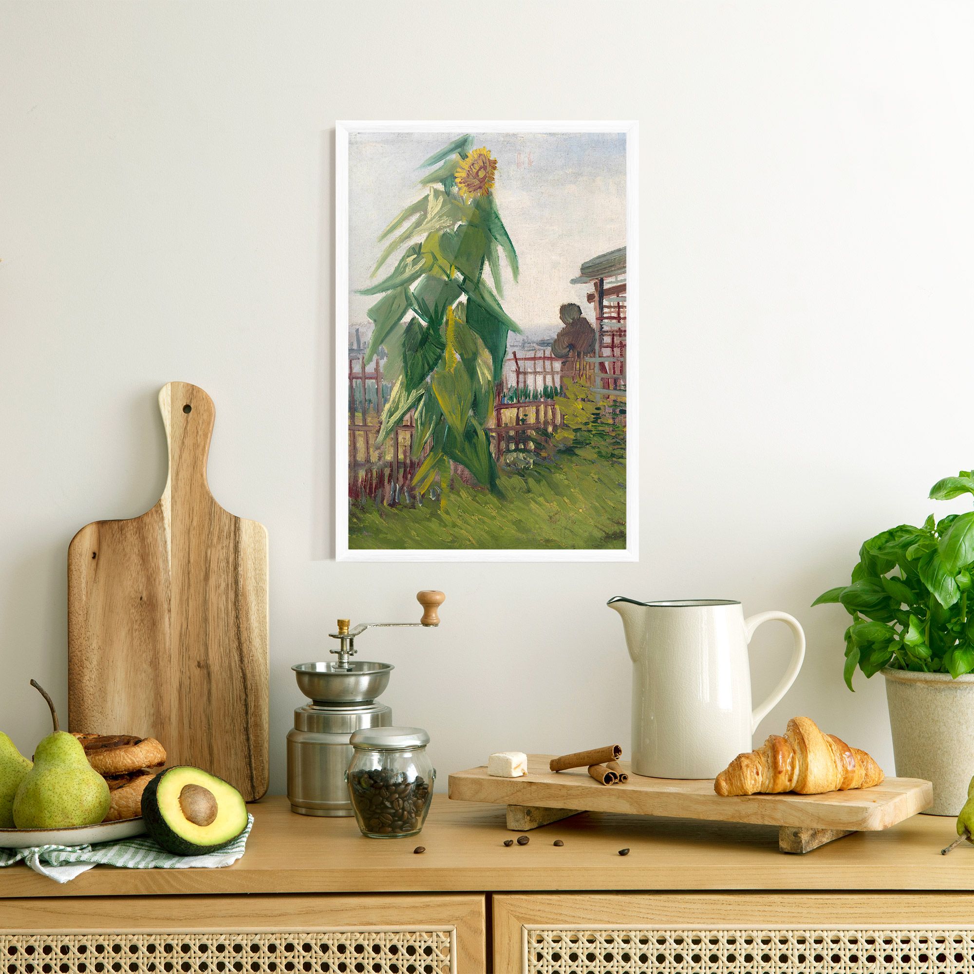 Allotment With Sunflower mockup 8