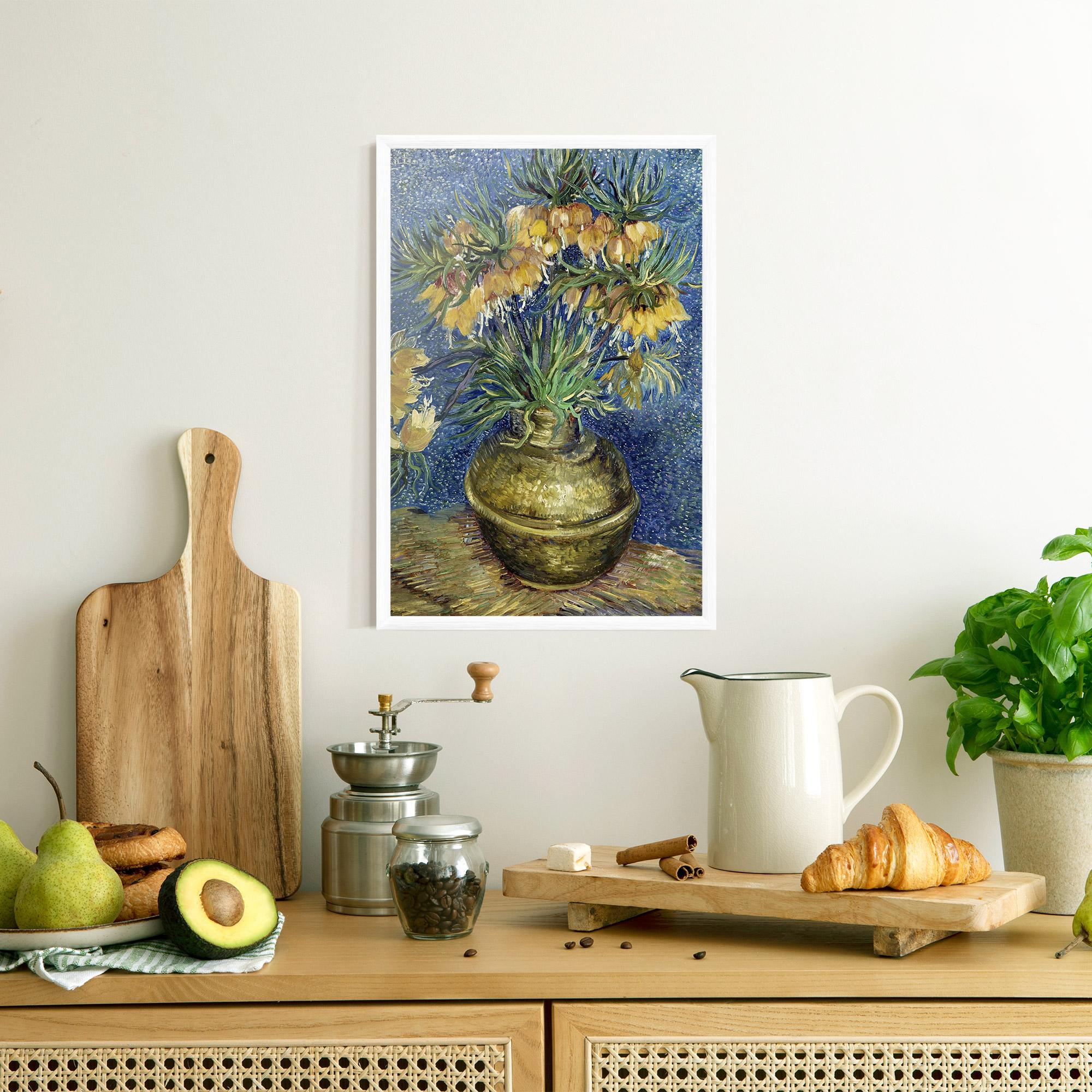 Plakat w Ramie Imperial Fritillaries Art mockup 8