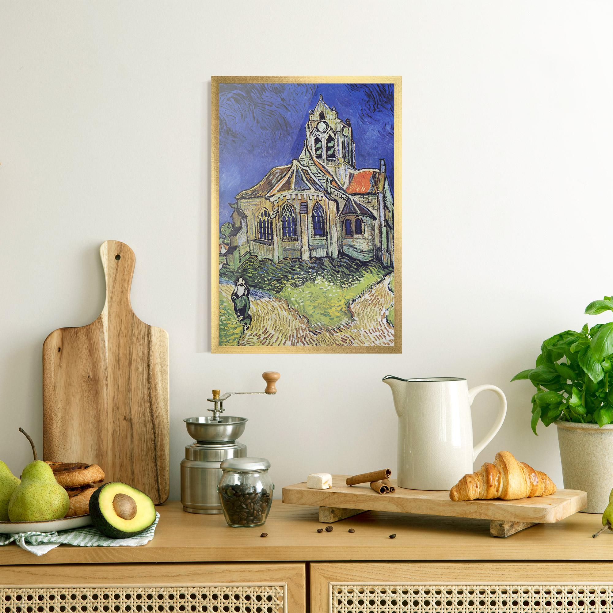 Plakat w Ramie The Church At Auvers mockup 8