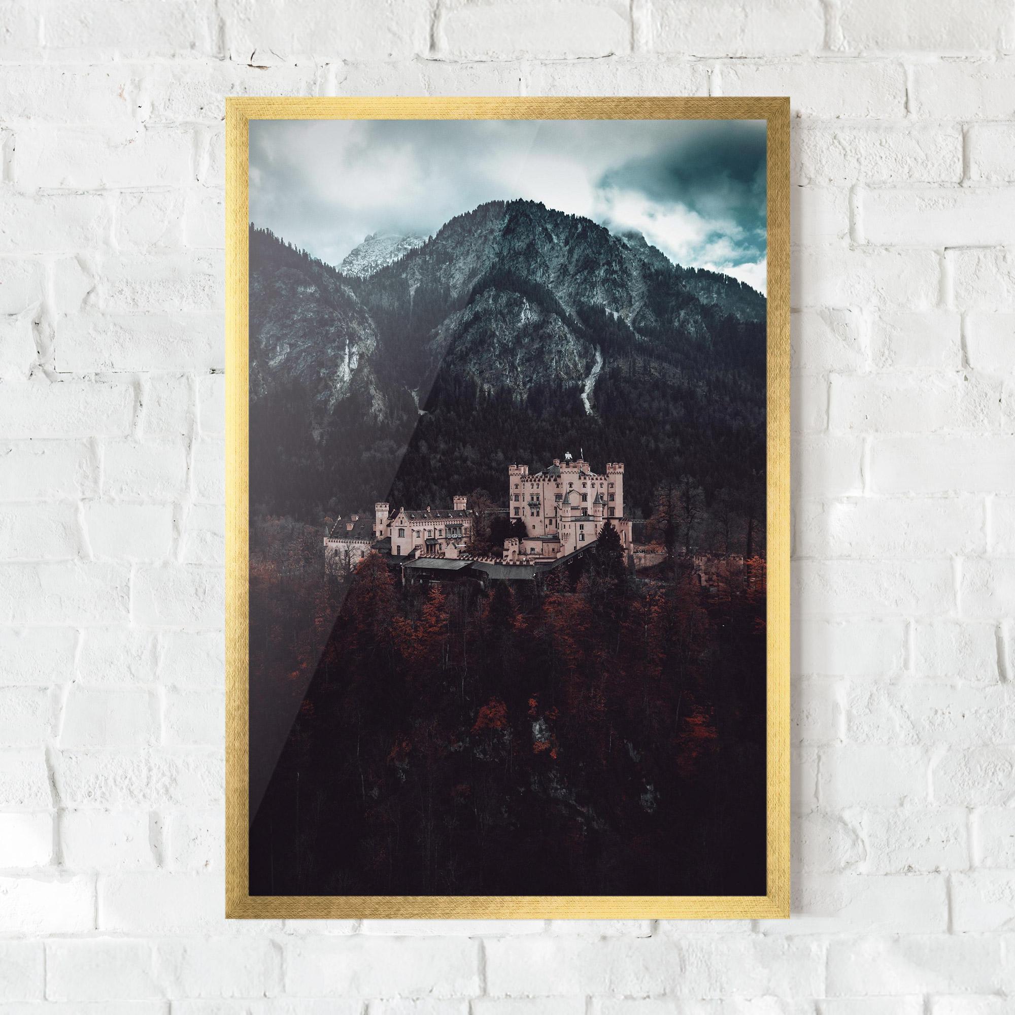 Plakat w Ramie Forest Castle mockup 0
