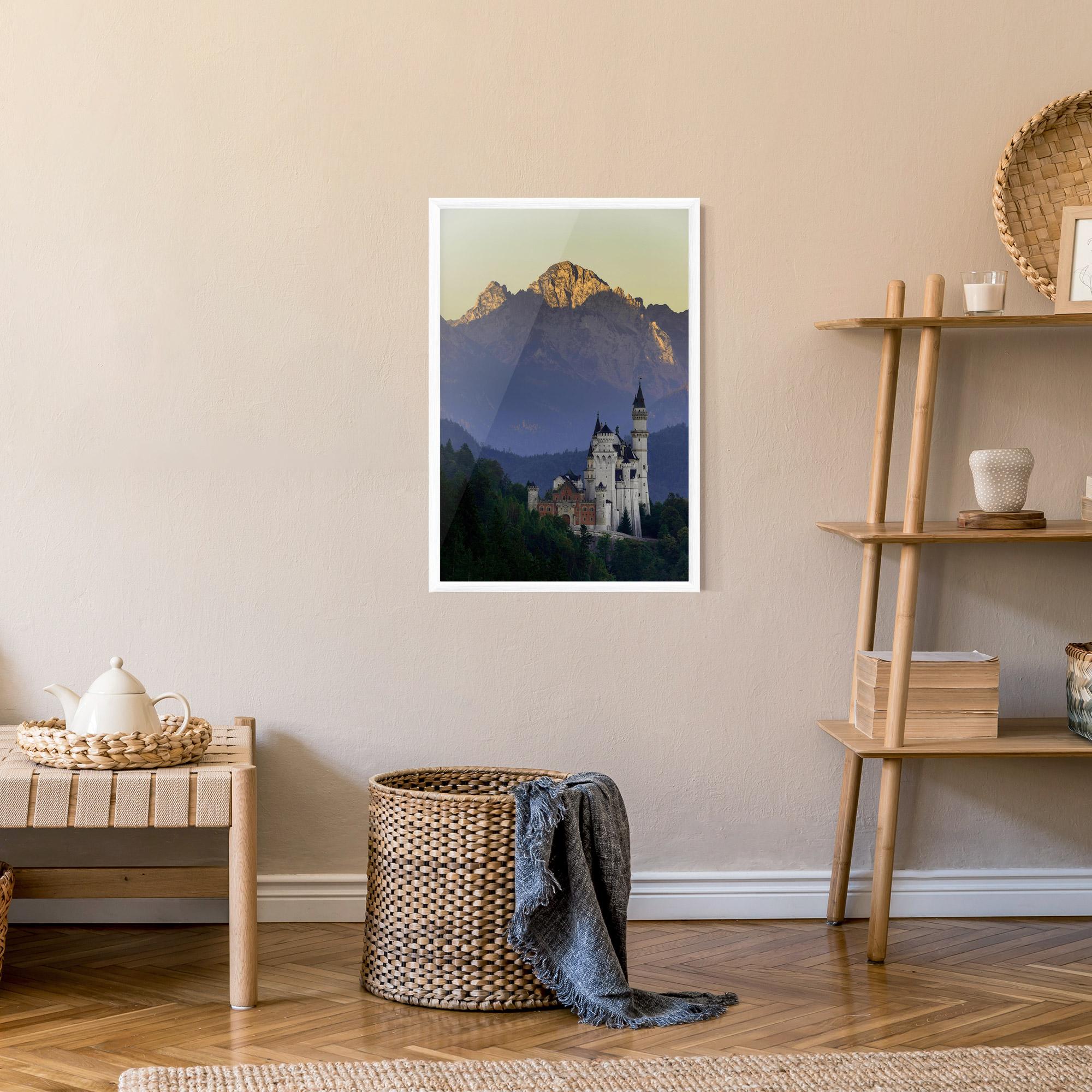 Plakat w Ramie Neuschwanstein Castle mockup 9
