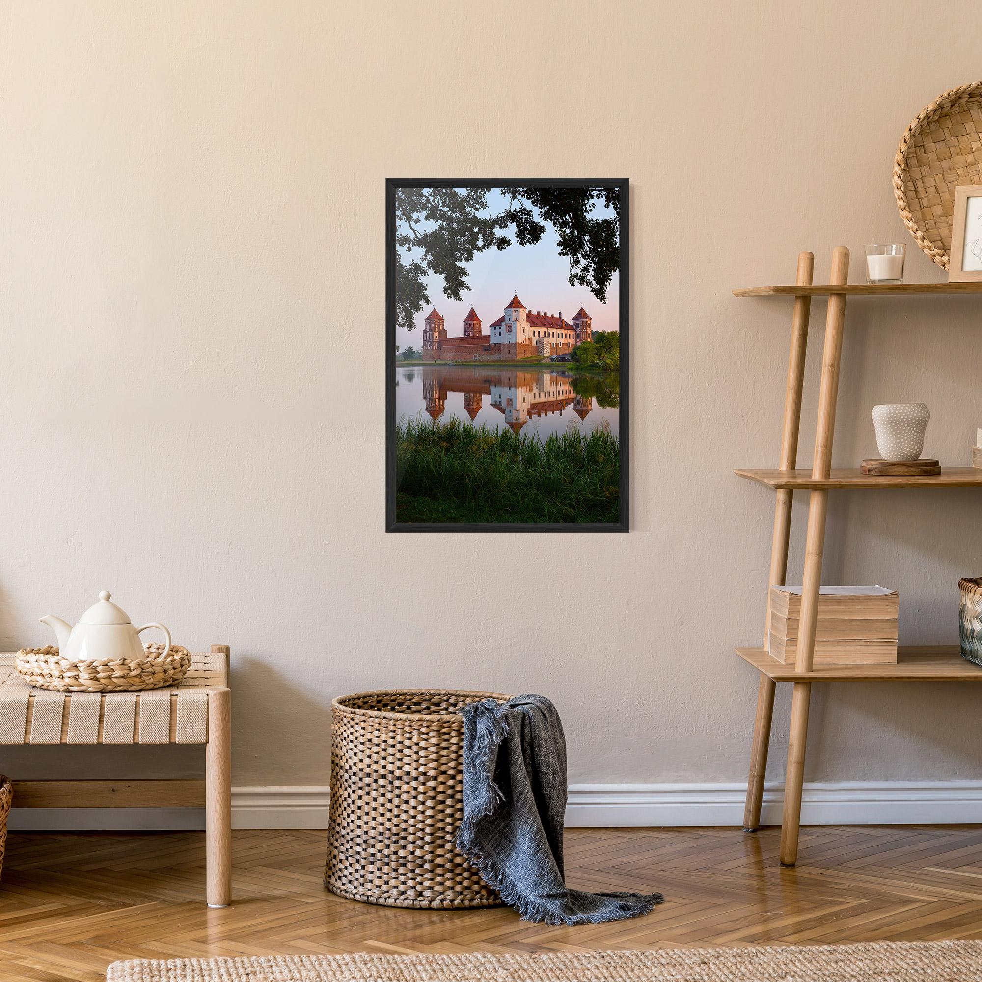 Plakat w Ramie Ancient Castle Morning mockup 9