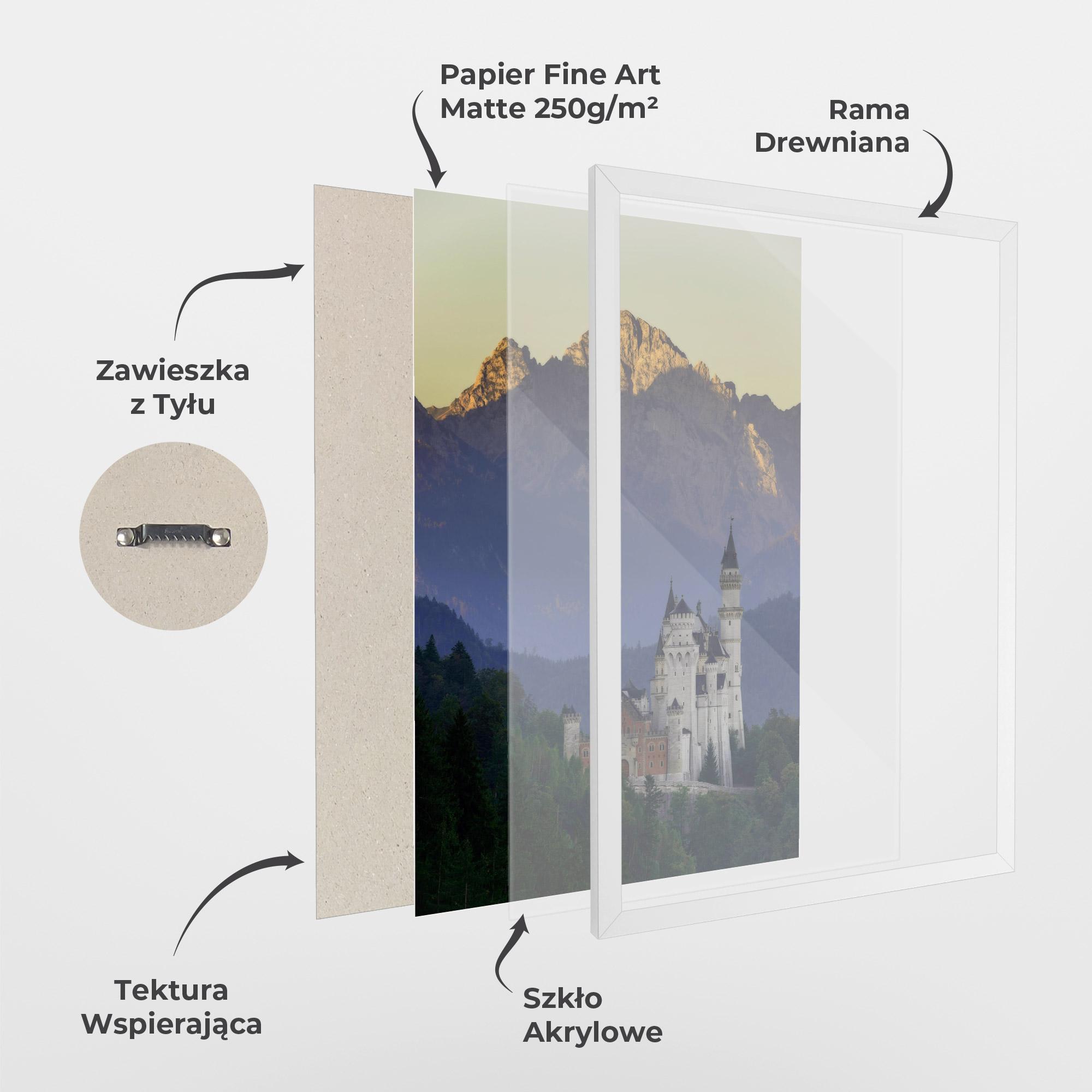 Plakat w Ramie Neuschwanstein Castle mockup 1