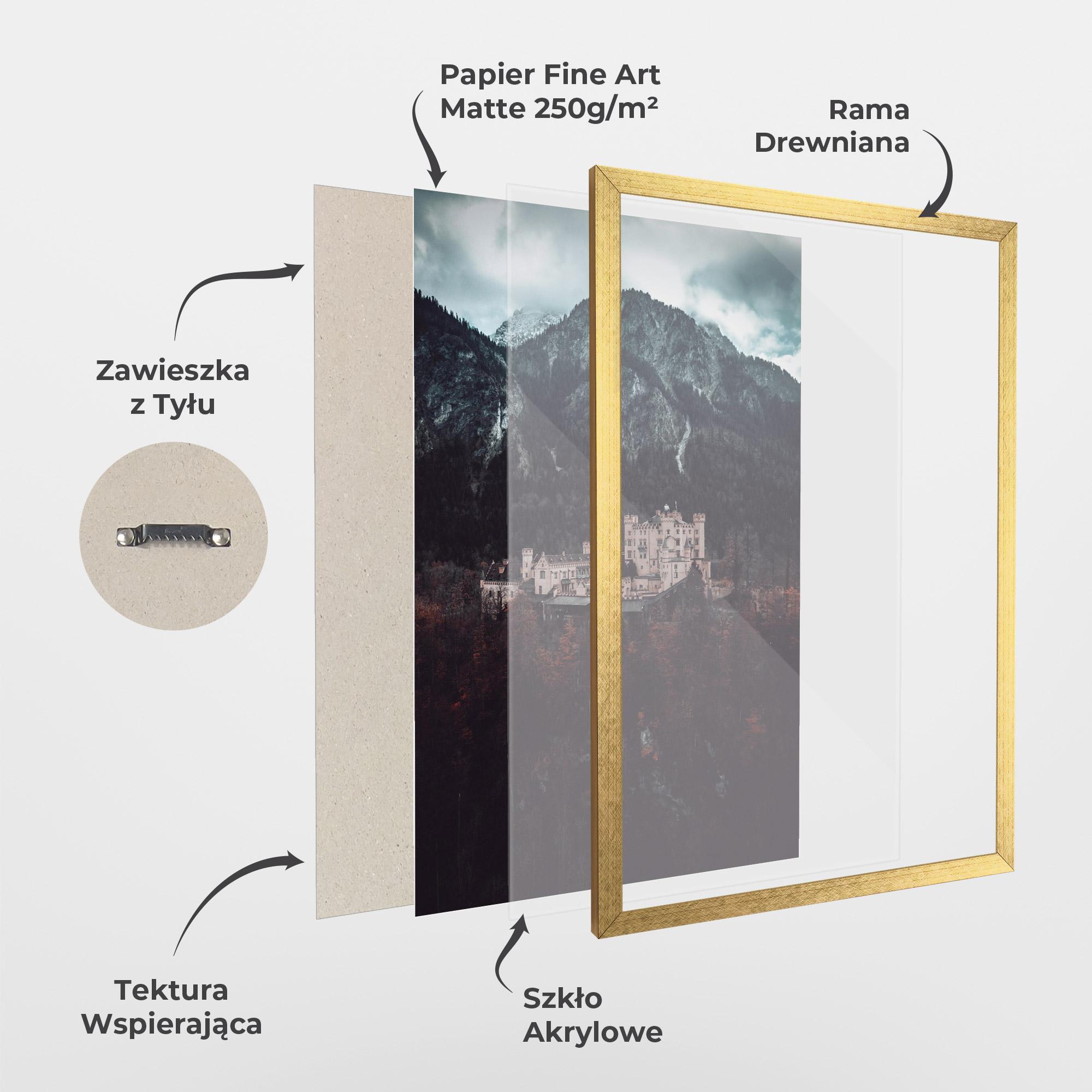 Plakat w Ramie Forest Castle mockup 1