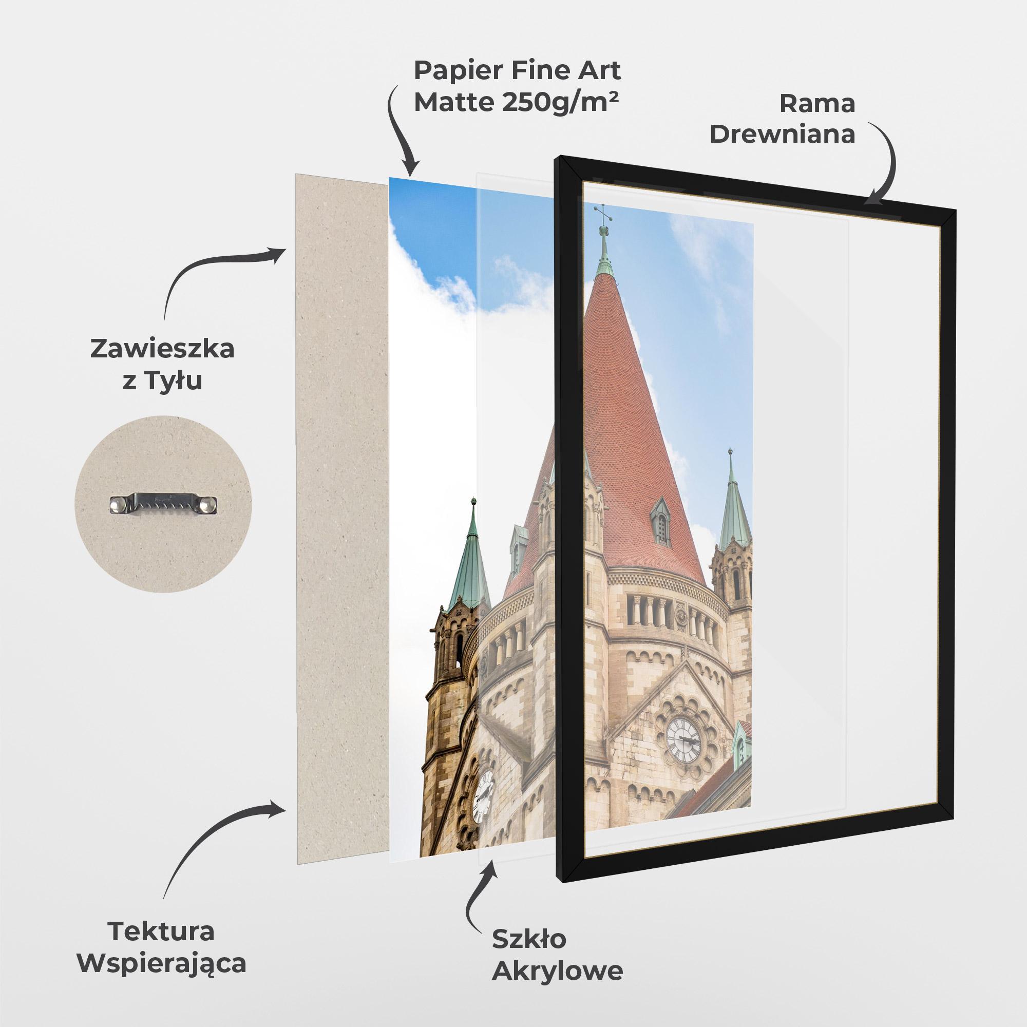 Plakat w Ramie Church Vienna mockup 1