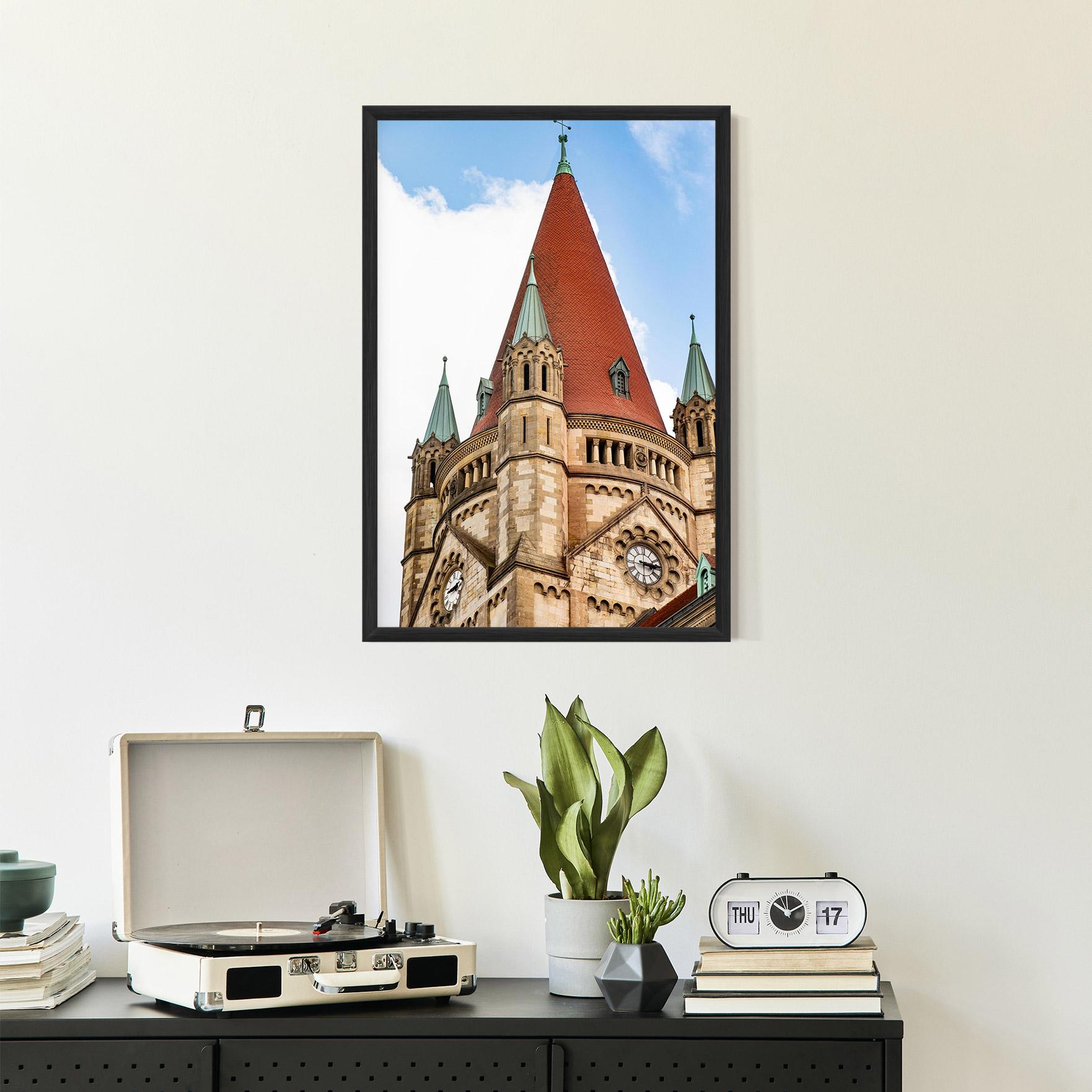 Plakat w Ramie Church Vienna mockup 2