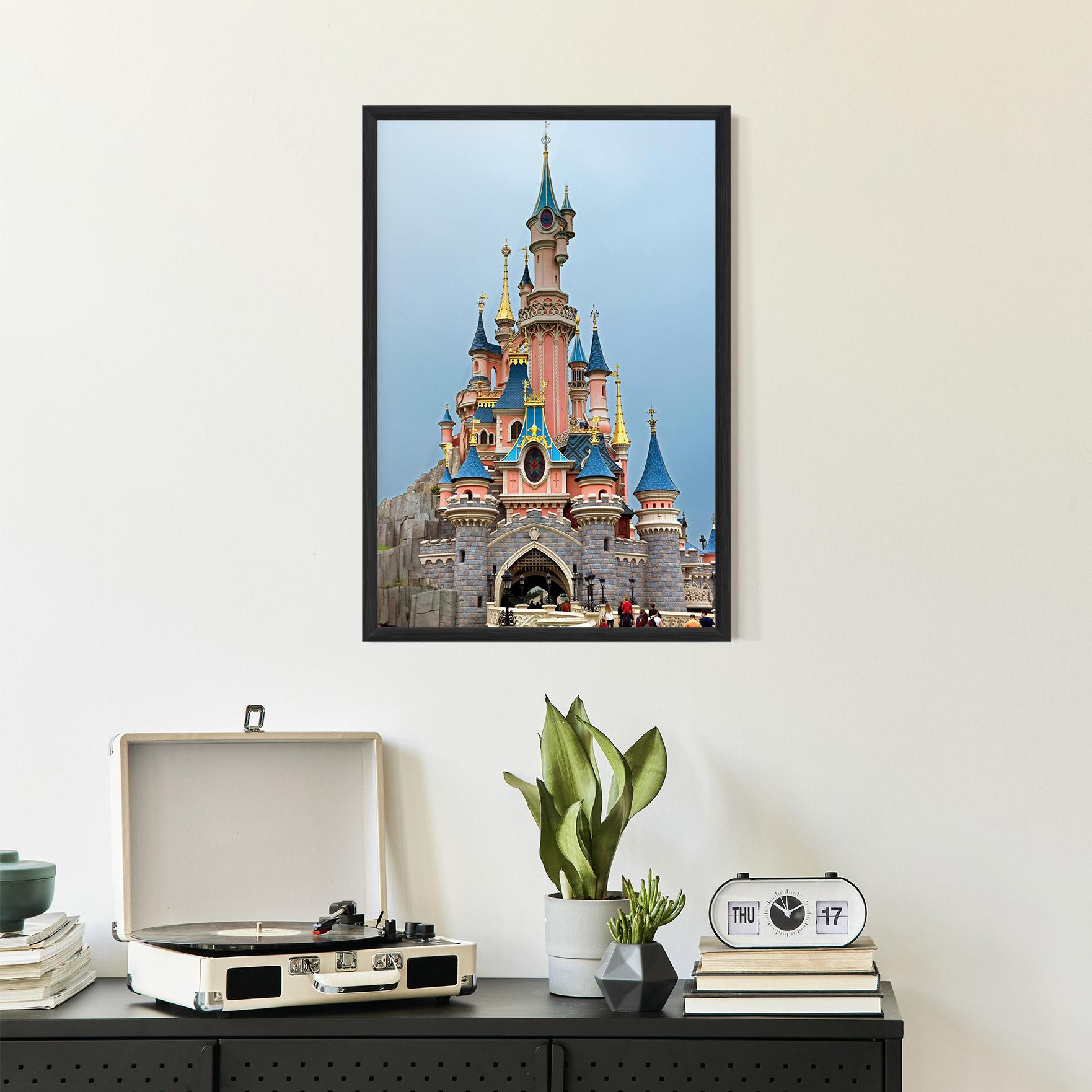 Plakat w Ramie Disneyland Castle mockup 2
