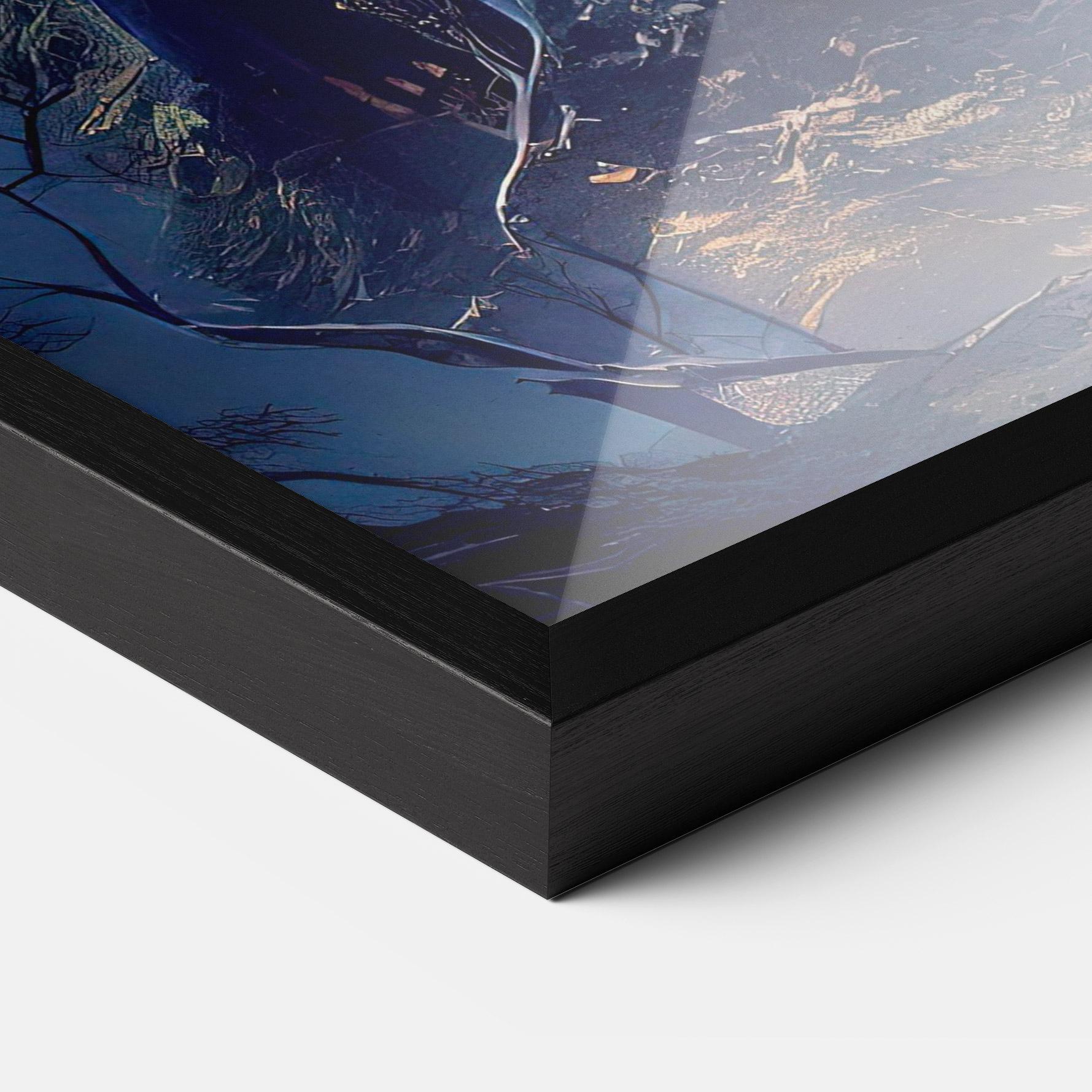 Plakat w Ramie Blue Art Castle mockup 3