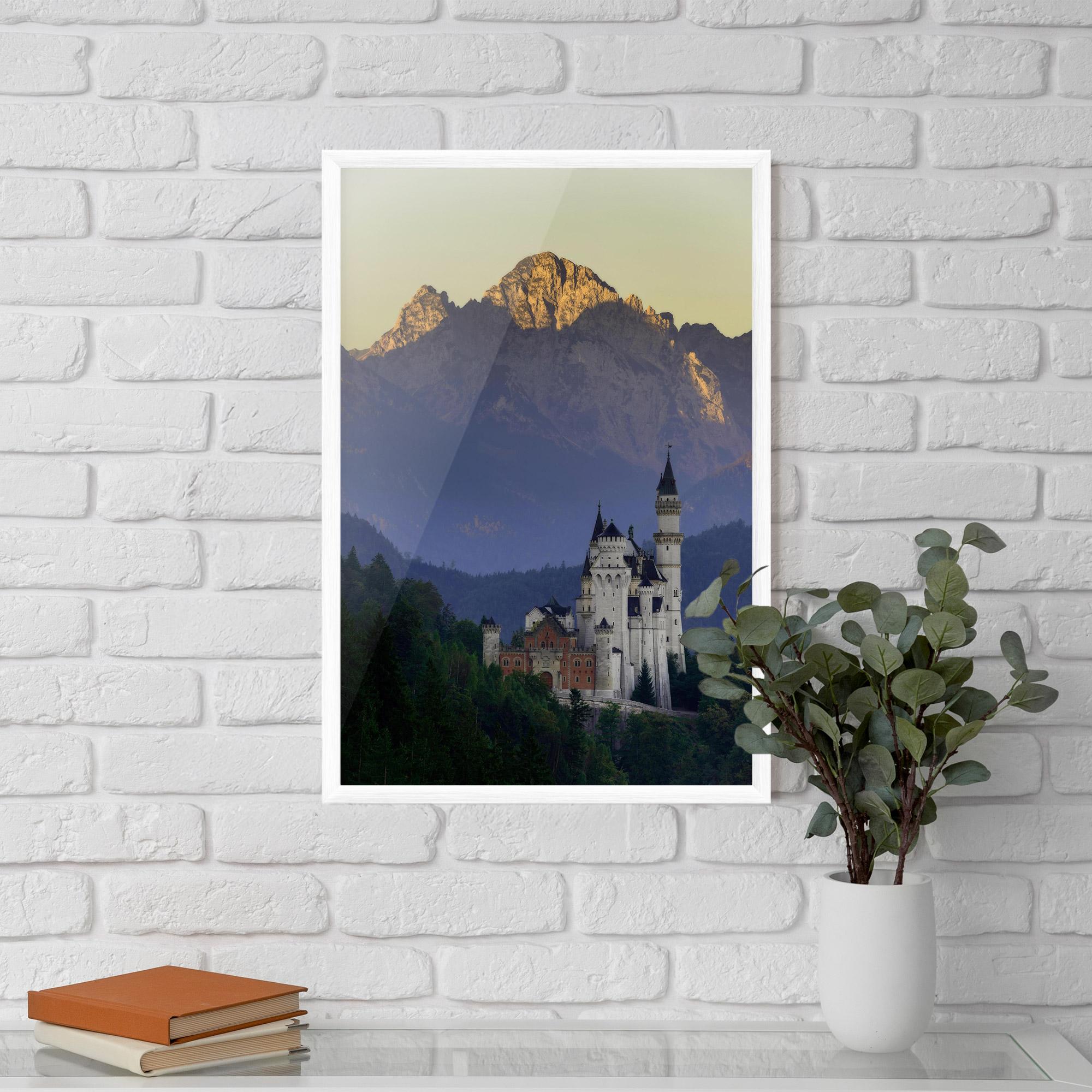 Plakat w Ramie Neuschwanstein Castle mockup 5