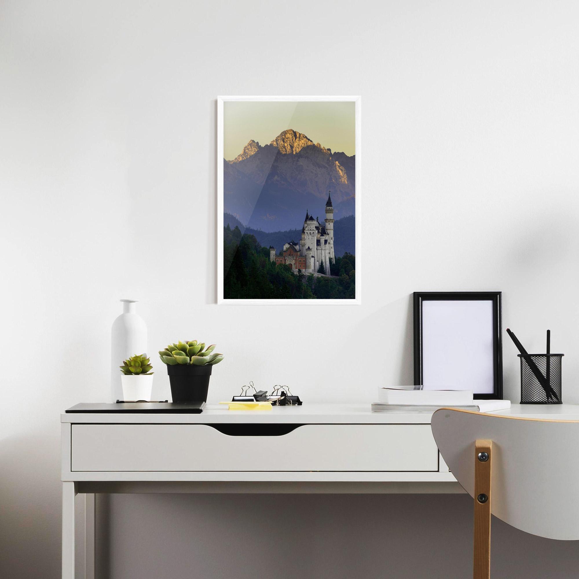 Plakat w Ramie Neuschwanstein Castle mockup 7