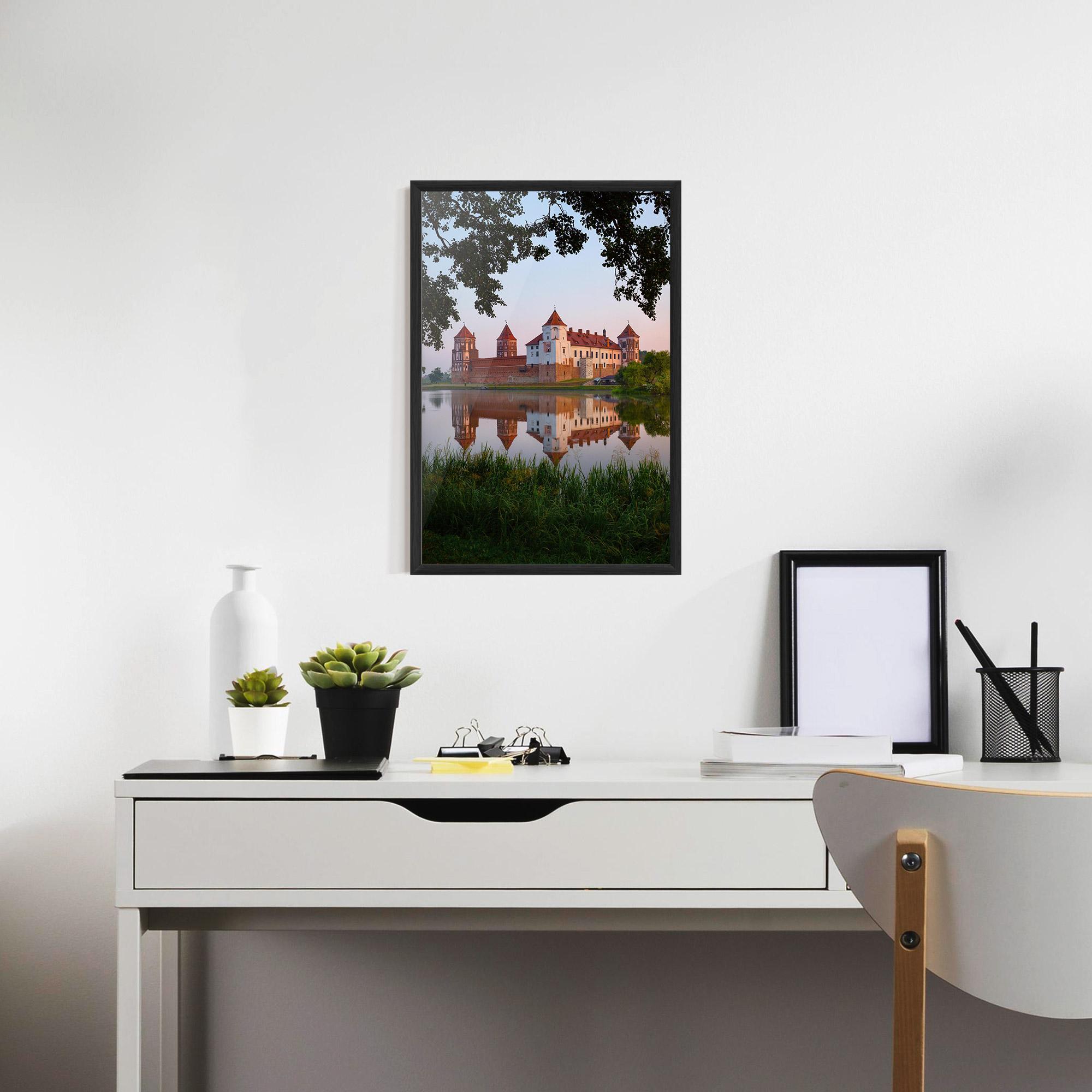 Plakat w Ramie Ancient Castle Morning mockup 7