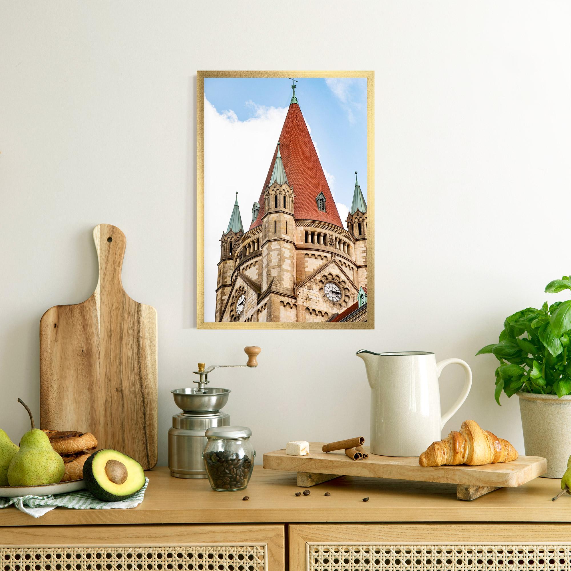 Plakat w Ramie Church Vienna mockup 8