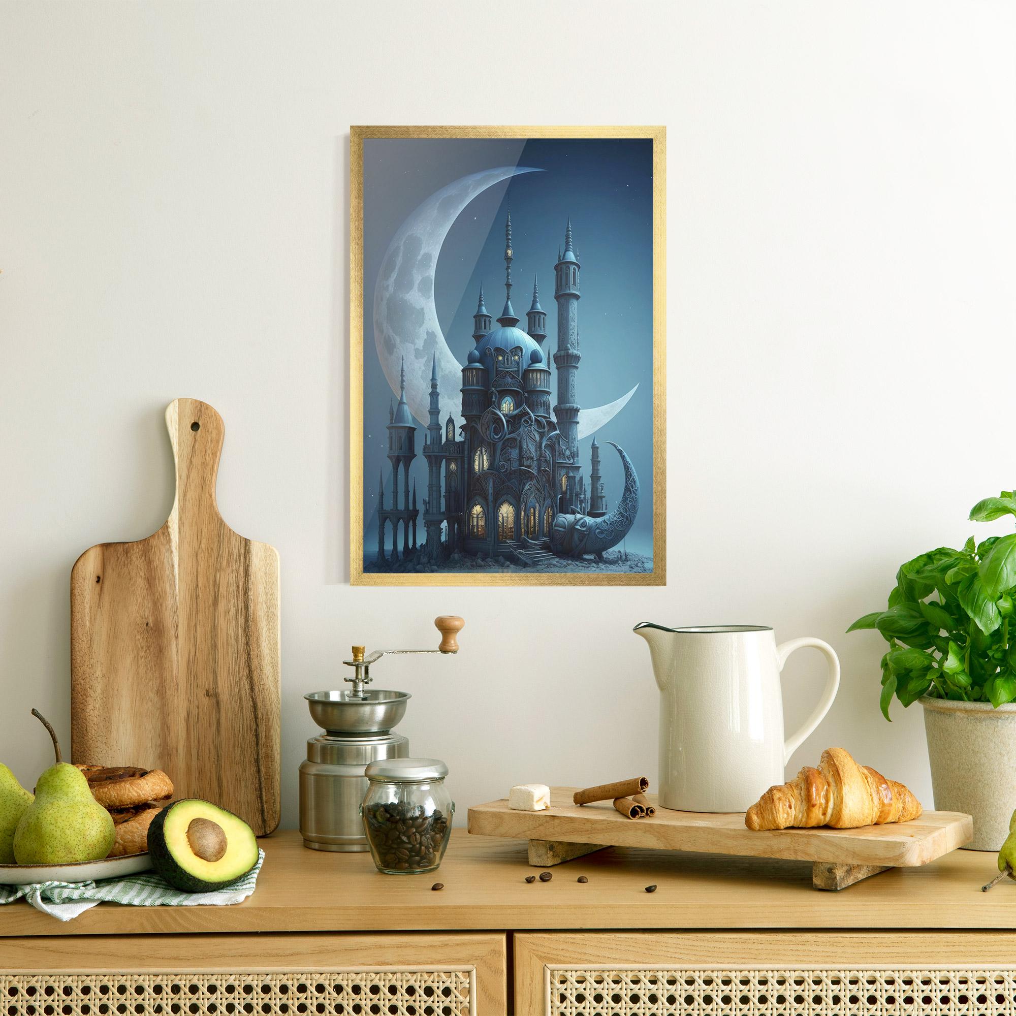 Plakat w Ramie Mosque Moon mockup 8
