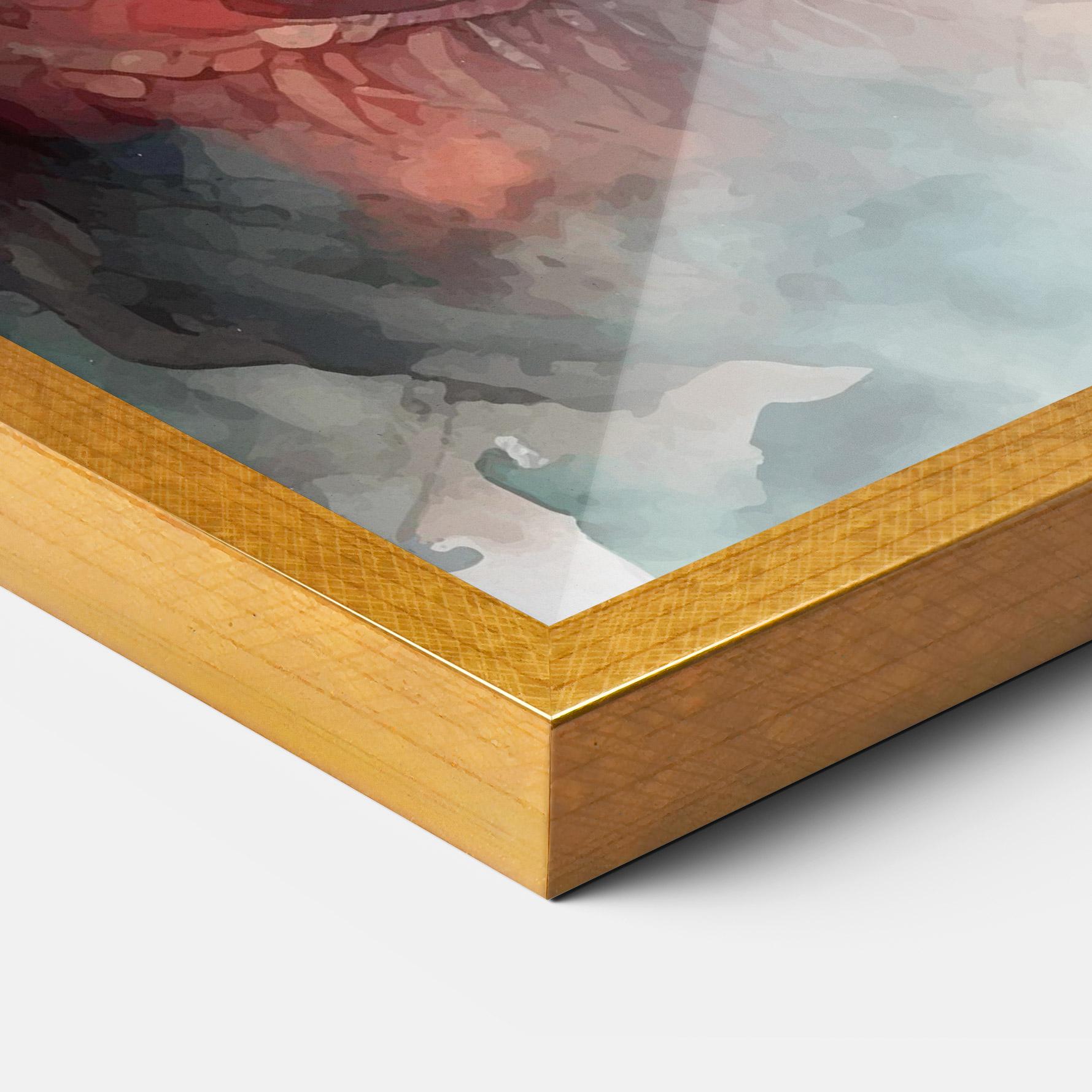 Plakat w Ramie Fire Dragon mockup 3