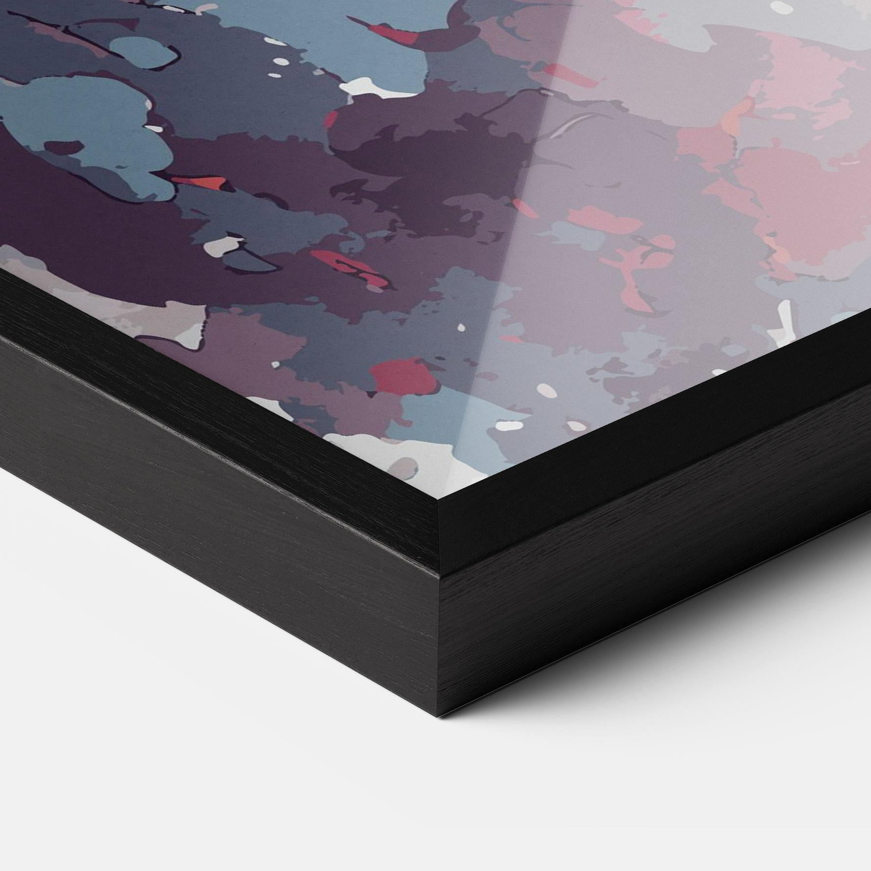 Plakat w Ramie Red Blue Dragon mockup 3