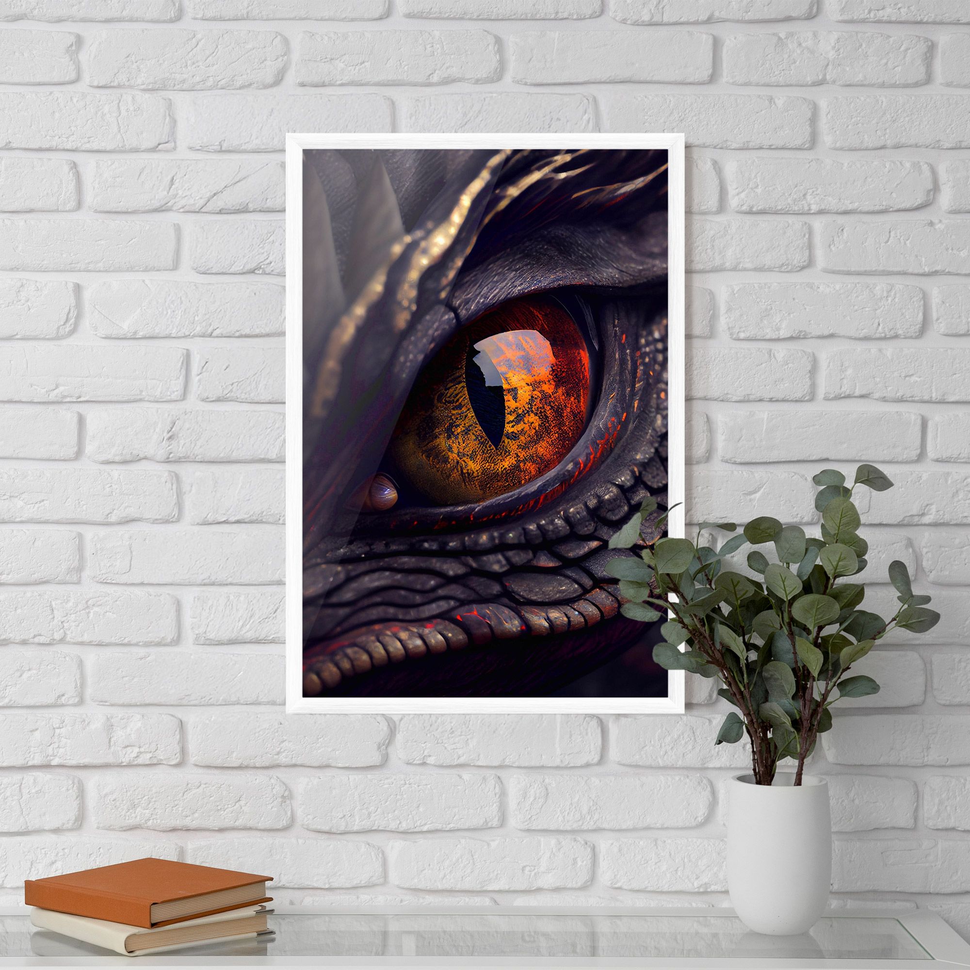 Close Up Red Eye Dragon mockup 5
