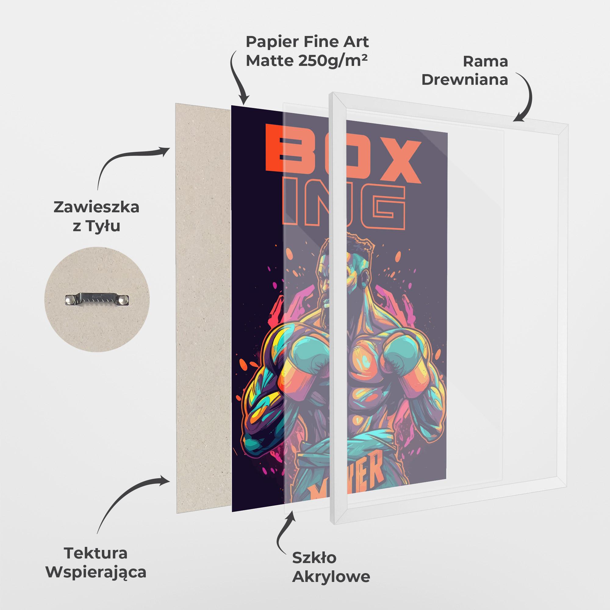 Plakat w Ramie Box Ing mockup 1