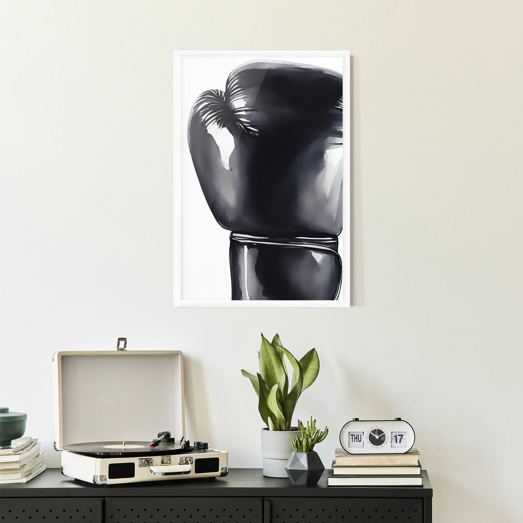 Plakat w Ramie Black Box Glove mockup 2