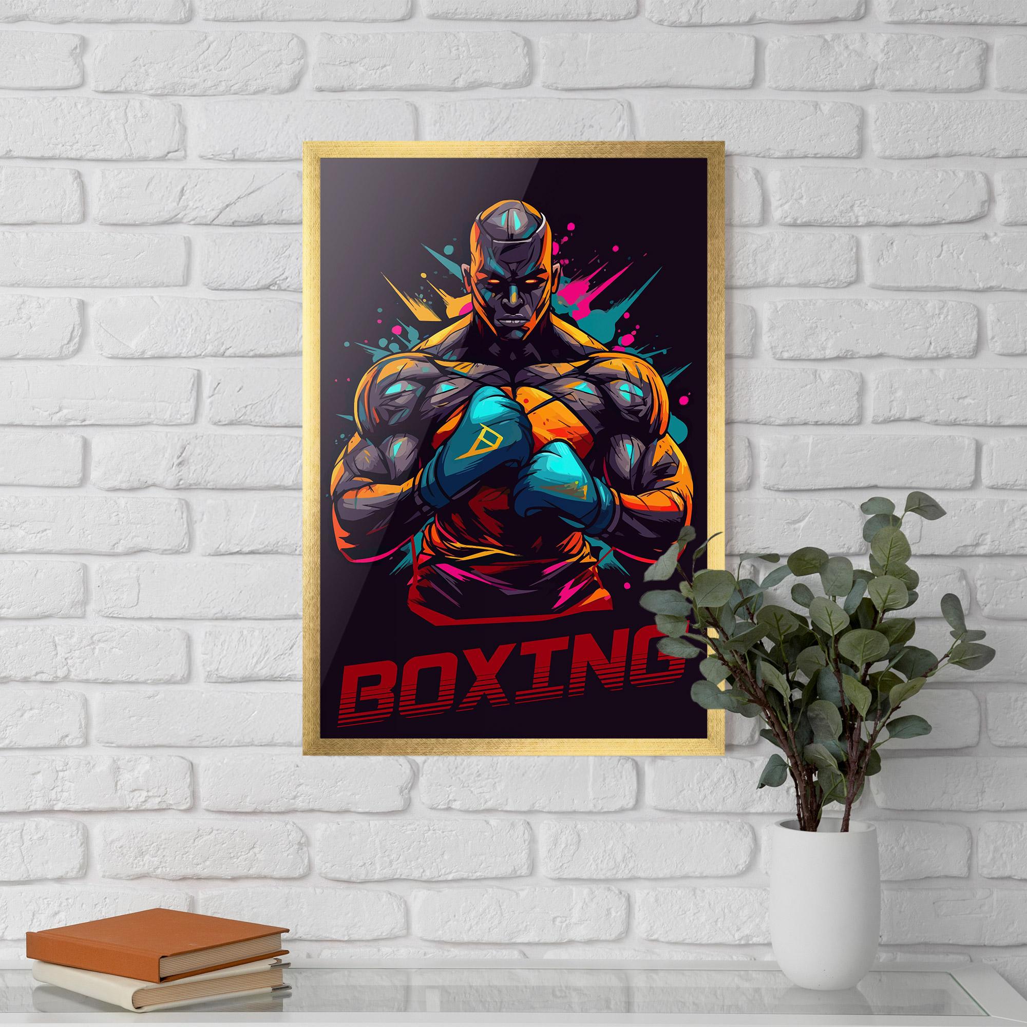 Plakat w Ramie Boxing Strong mockup 5