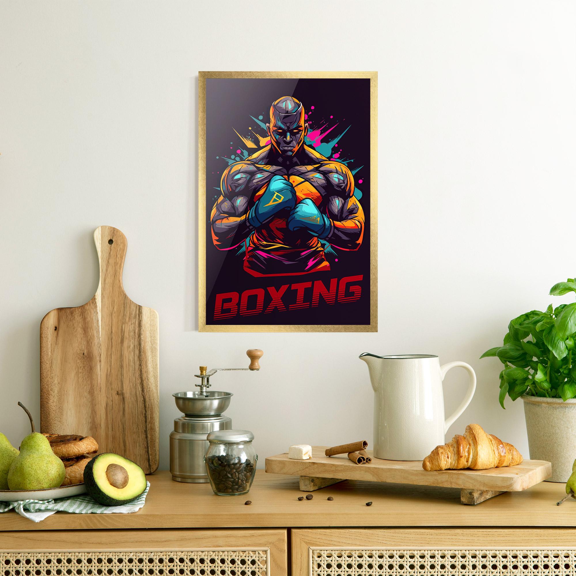 Plakat w Ramie Boxing Strong mockup 8