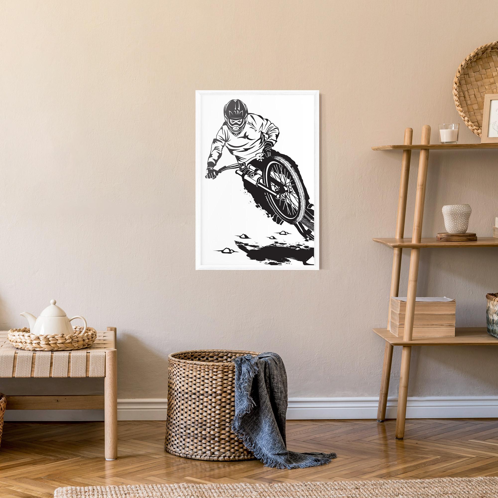 Plakat w Ramie Standing Downhill mockup 9