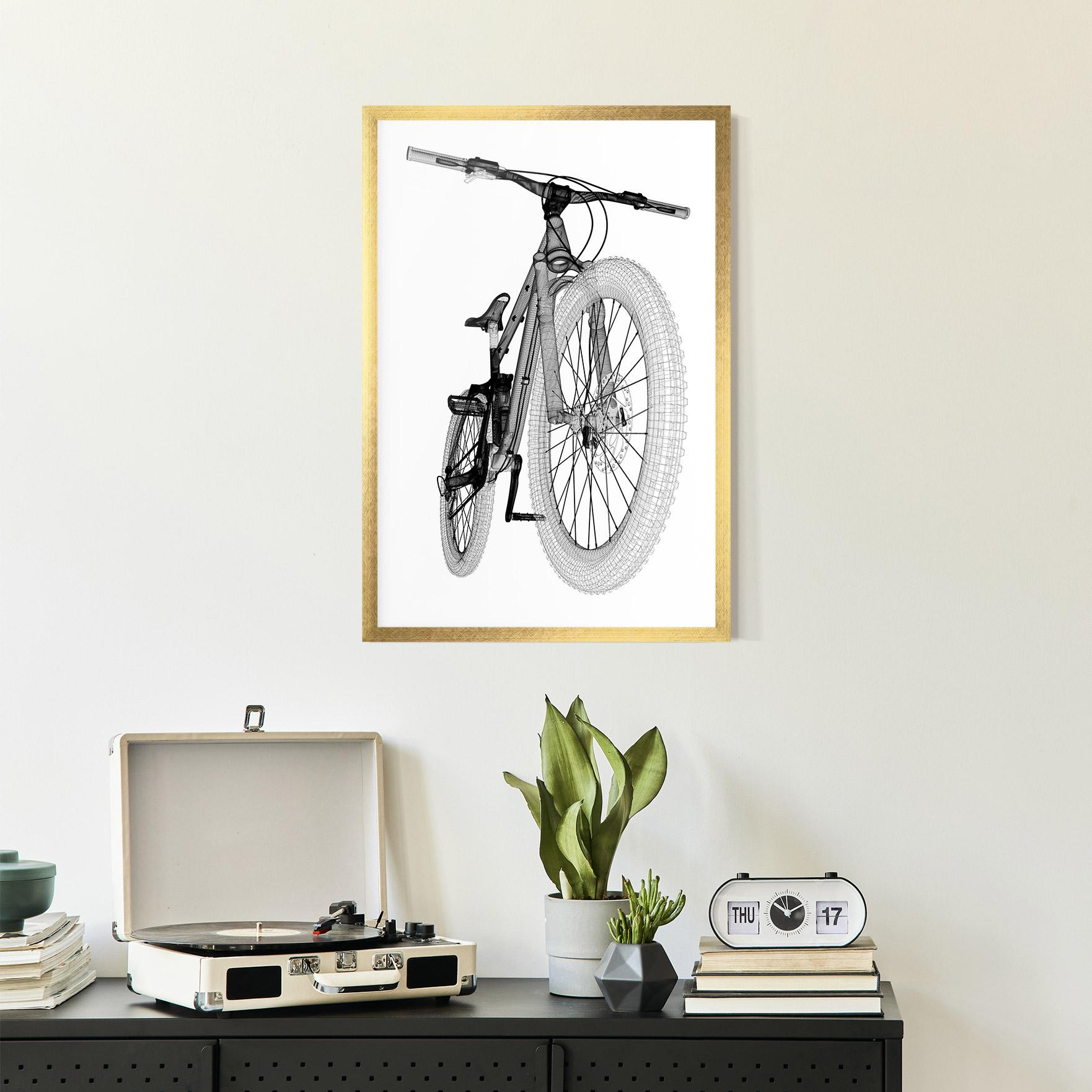 Plakat w Ramie Mountain Bicycle 3d Model mockup 2