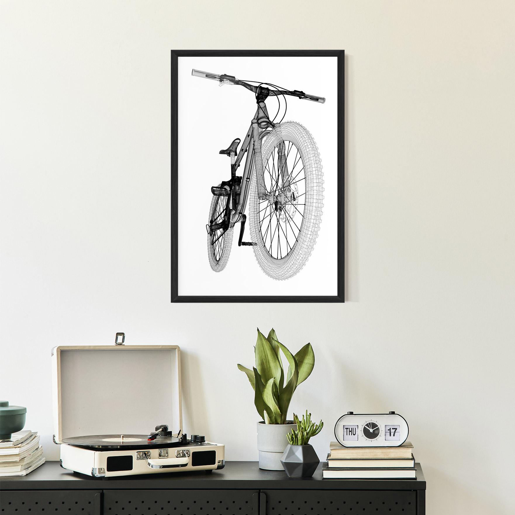 Plakat w Ramie Mountain Bicycle 3d Model mockup 2