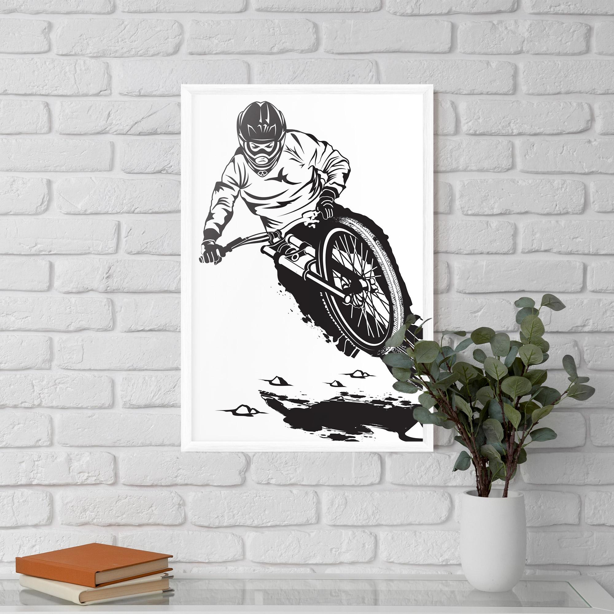 Plakat w Ramie Standing Downhill mockup 5