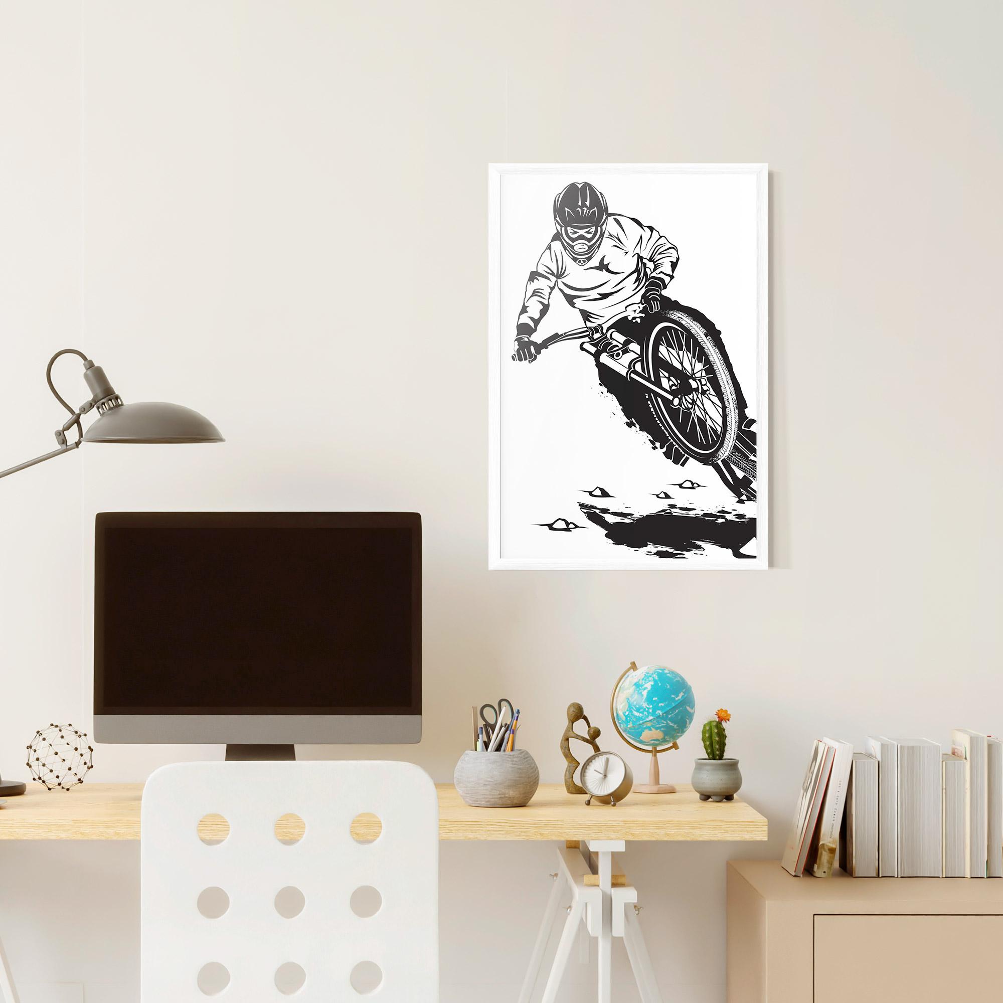 Plakat w Ramie Standing Downhill mockup 6