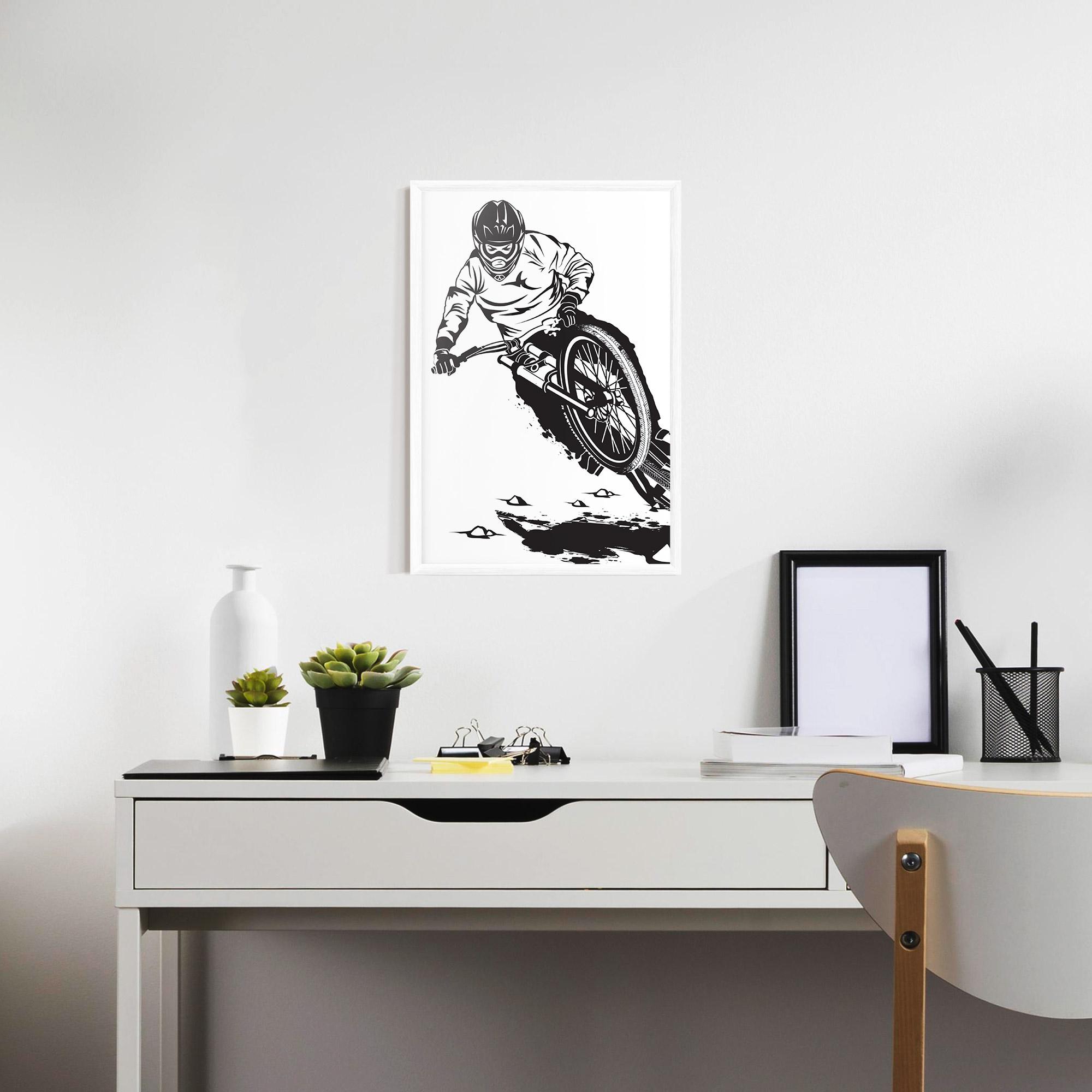 Plakat w Ramie Standing Downhill mockup 7