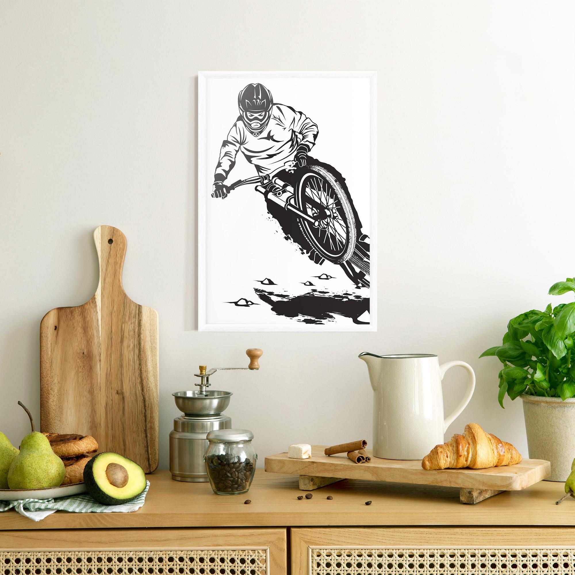 Plakat w Ramie Standing Downhill mockup 8