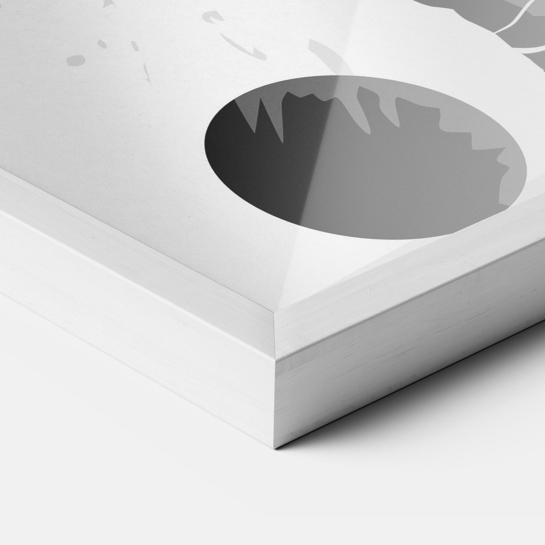 Plakat w Ramie Football Shadow mockup 3