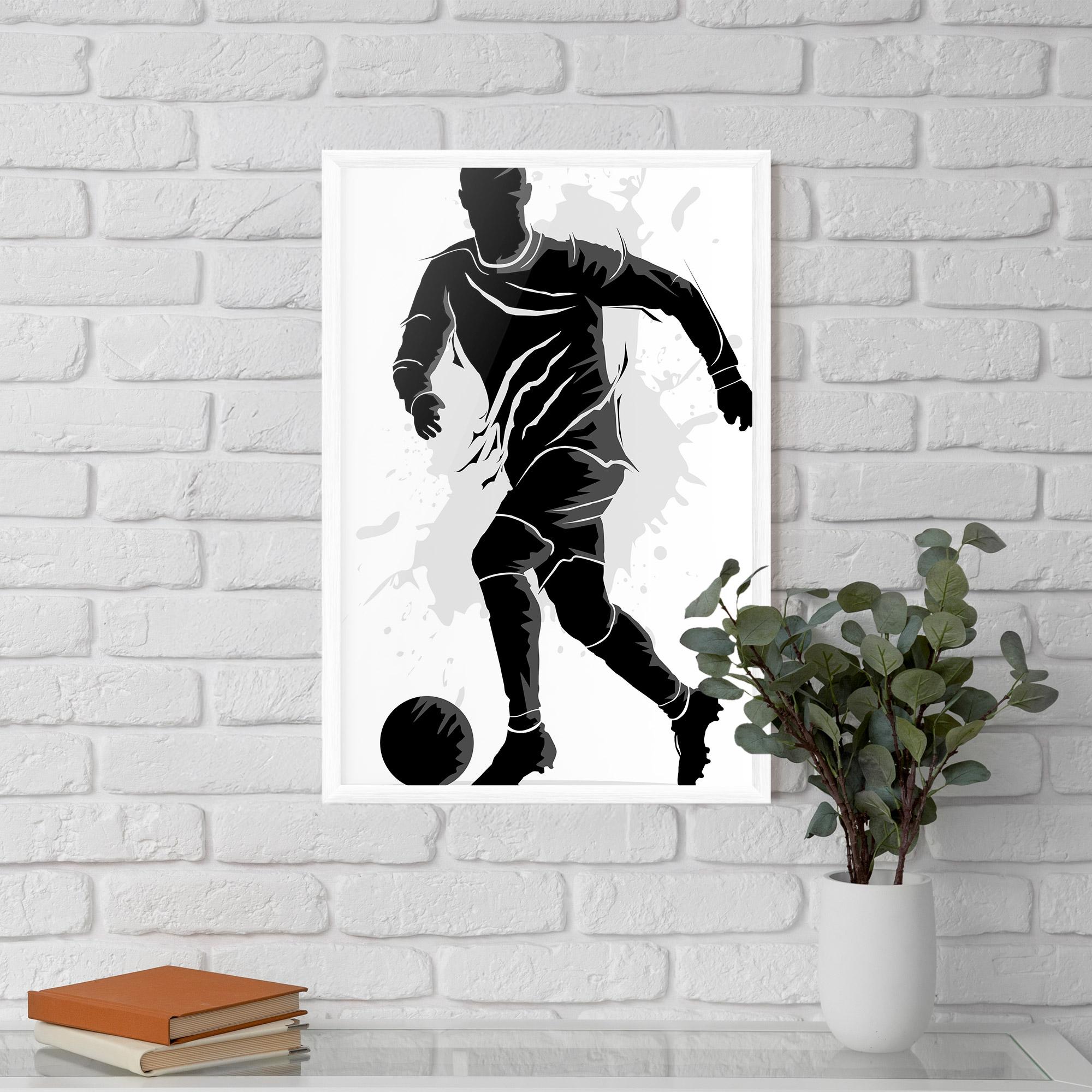 Plakat w Ramie Football Shadow mockup 5