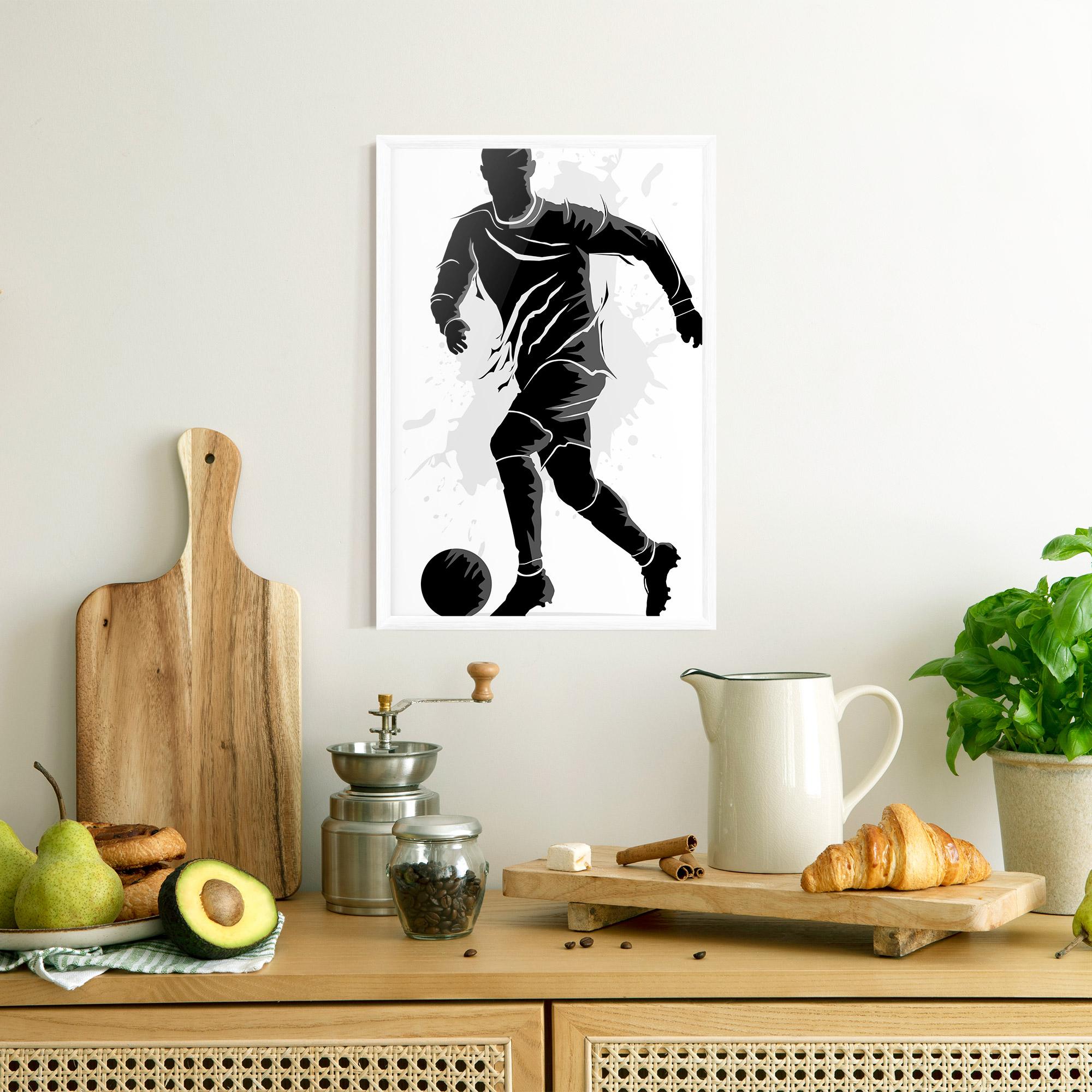 Plakat w Ramie Football Shadow mockup 8