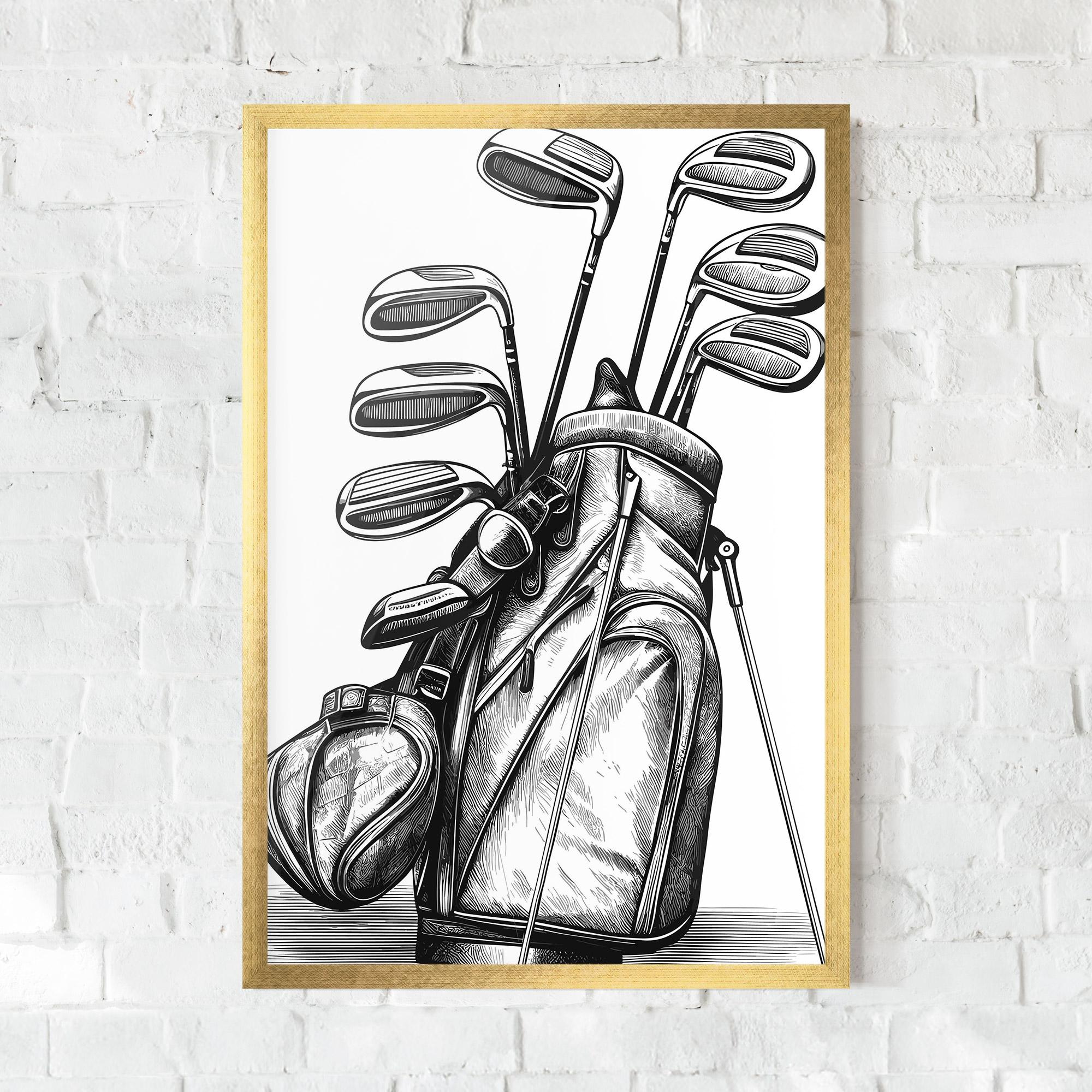Plakat w Ramie Golf Club mockup 0