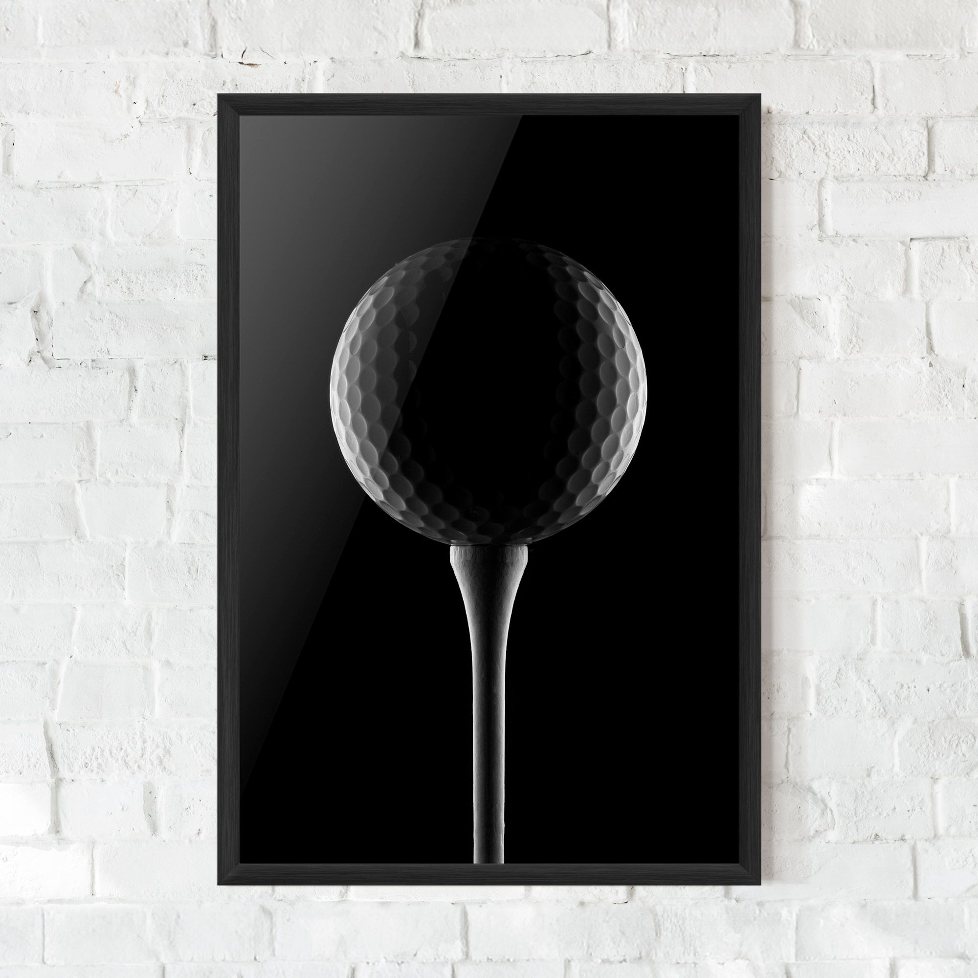 Golf Ball Black mockup 0
