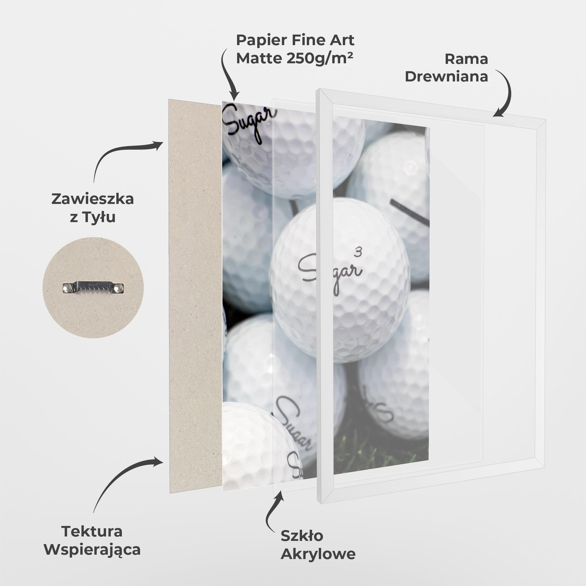 Plakat w Ramie Sugar Ball Close Up mockup 1