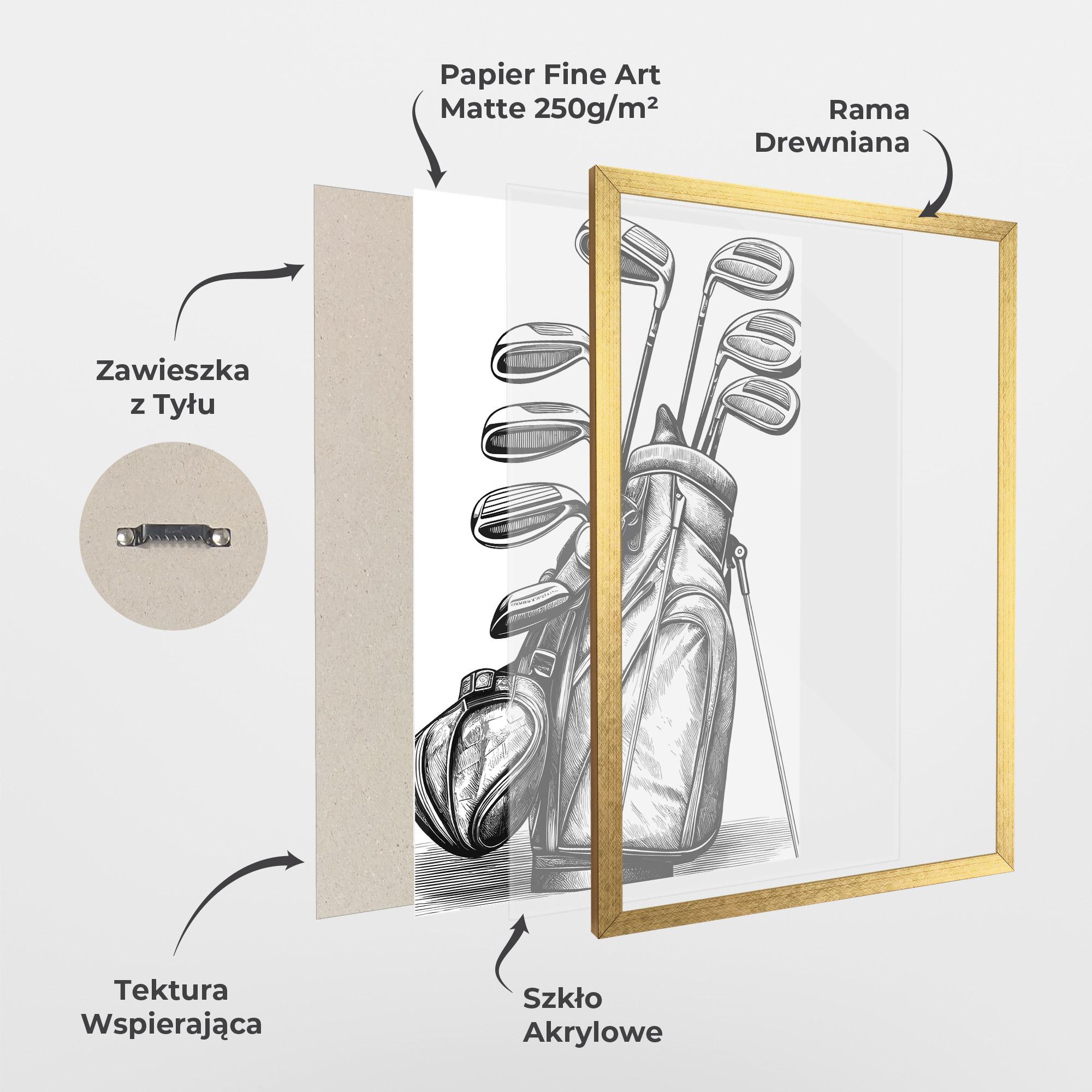 Plakat w Ramie Golf Club mockup 1