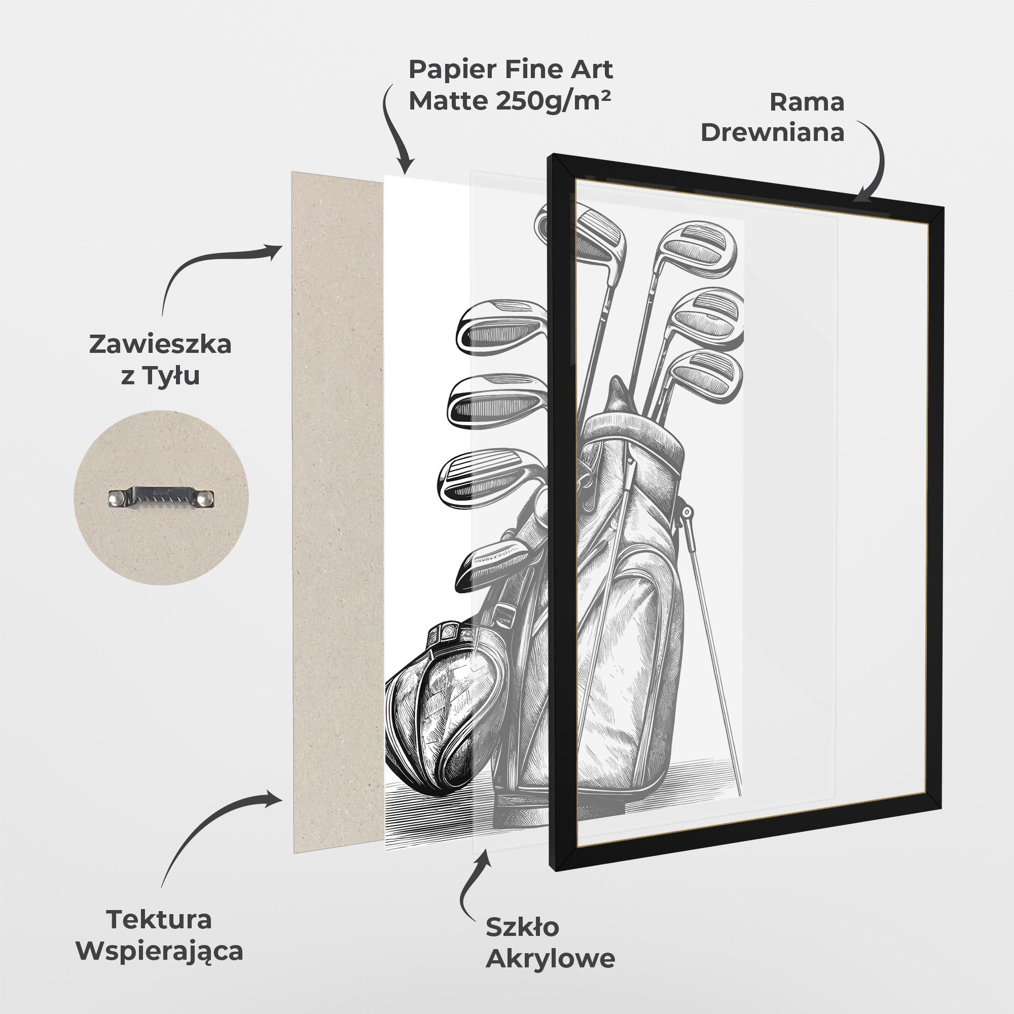 Plakat w Ramie Golf Club mockup 1