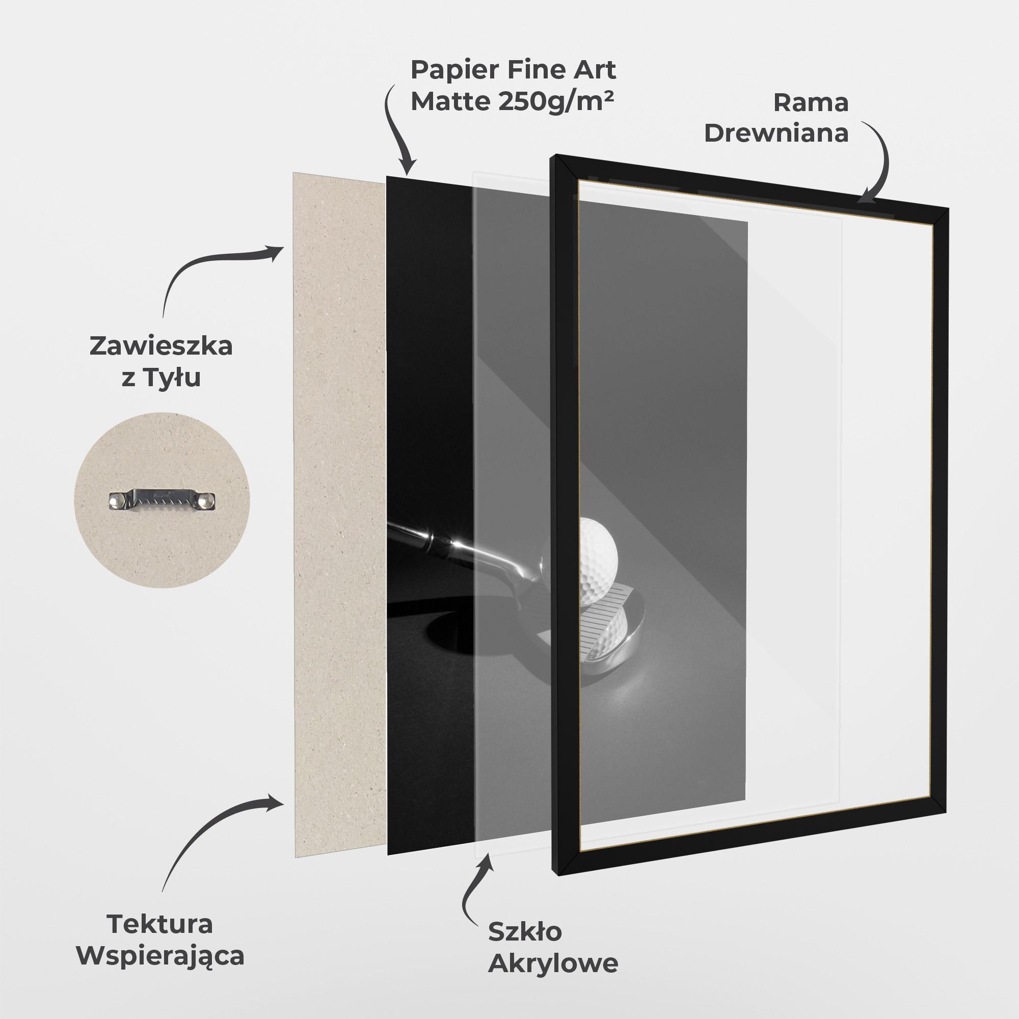 Plakat w Ramie Golf Equipment mockup 1