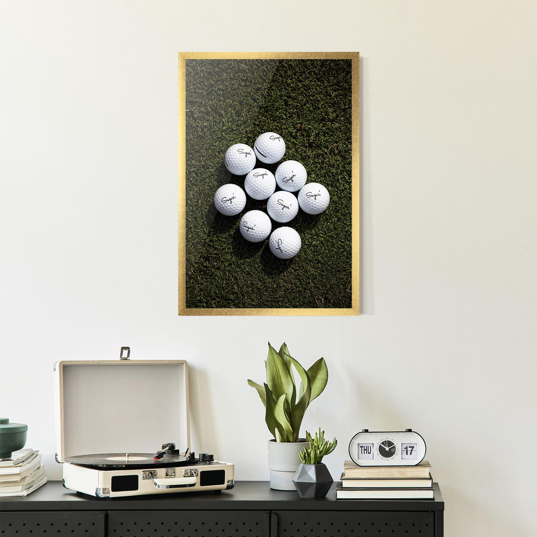Plakat w Ramie Sugar 1 Golf Balls mockup 2