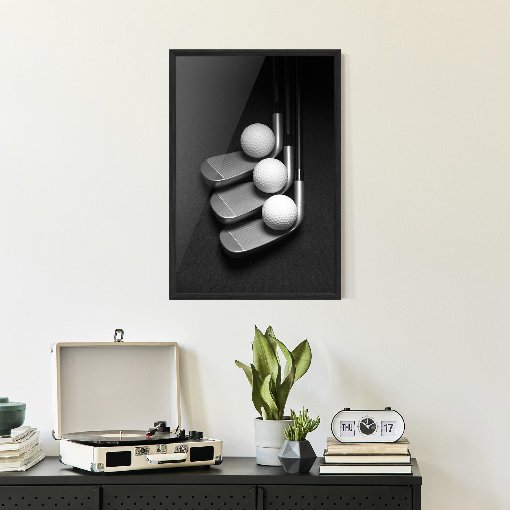Plakat w Ramie 3 Golf Balls mockup 2