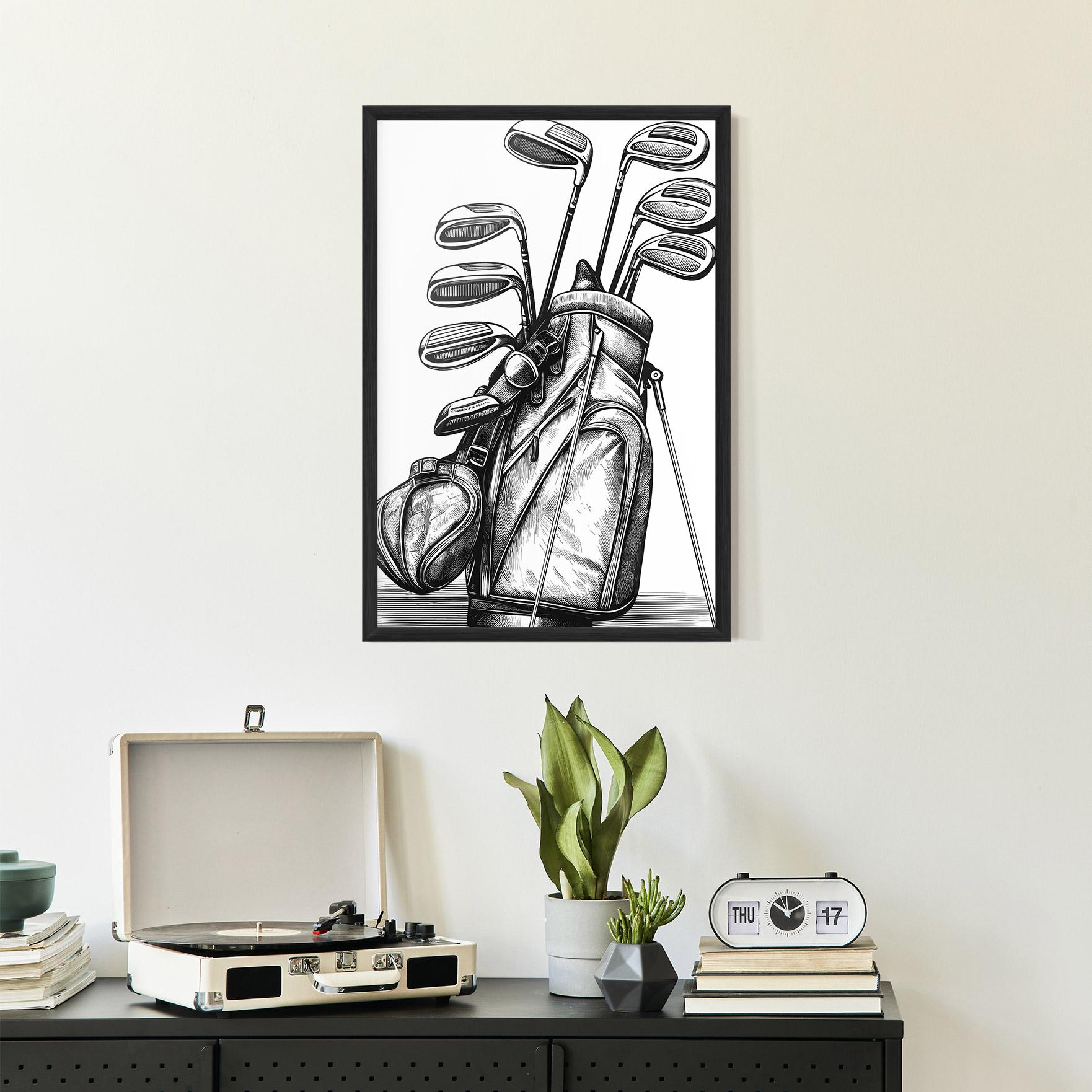 Plakat w Ramie Golf Club mockup 2